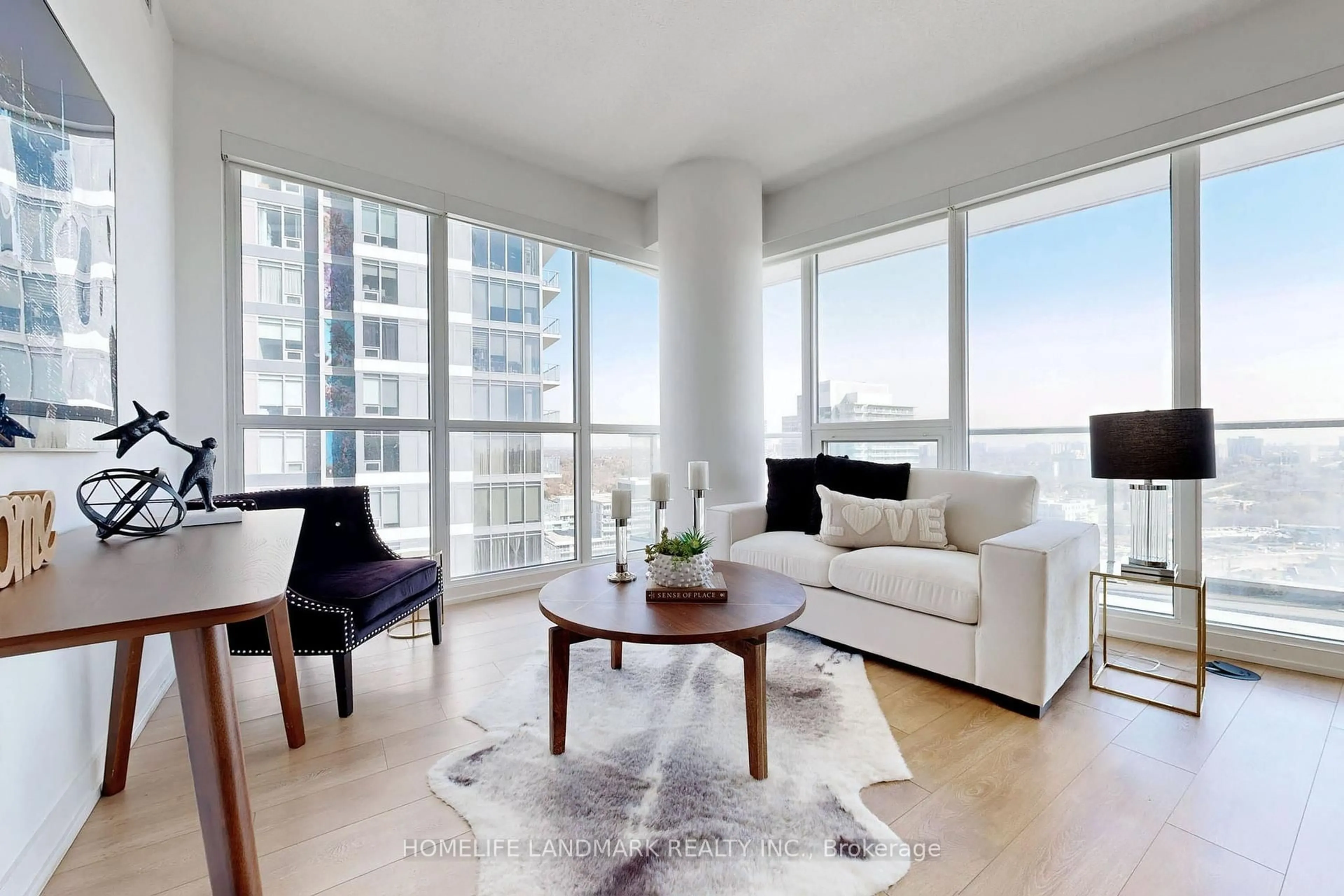 Living room with furniture, unknown for 117 Mcmahon Dr #2209, Toronto Ontario M2K 2X9