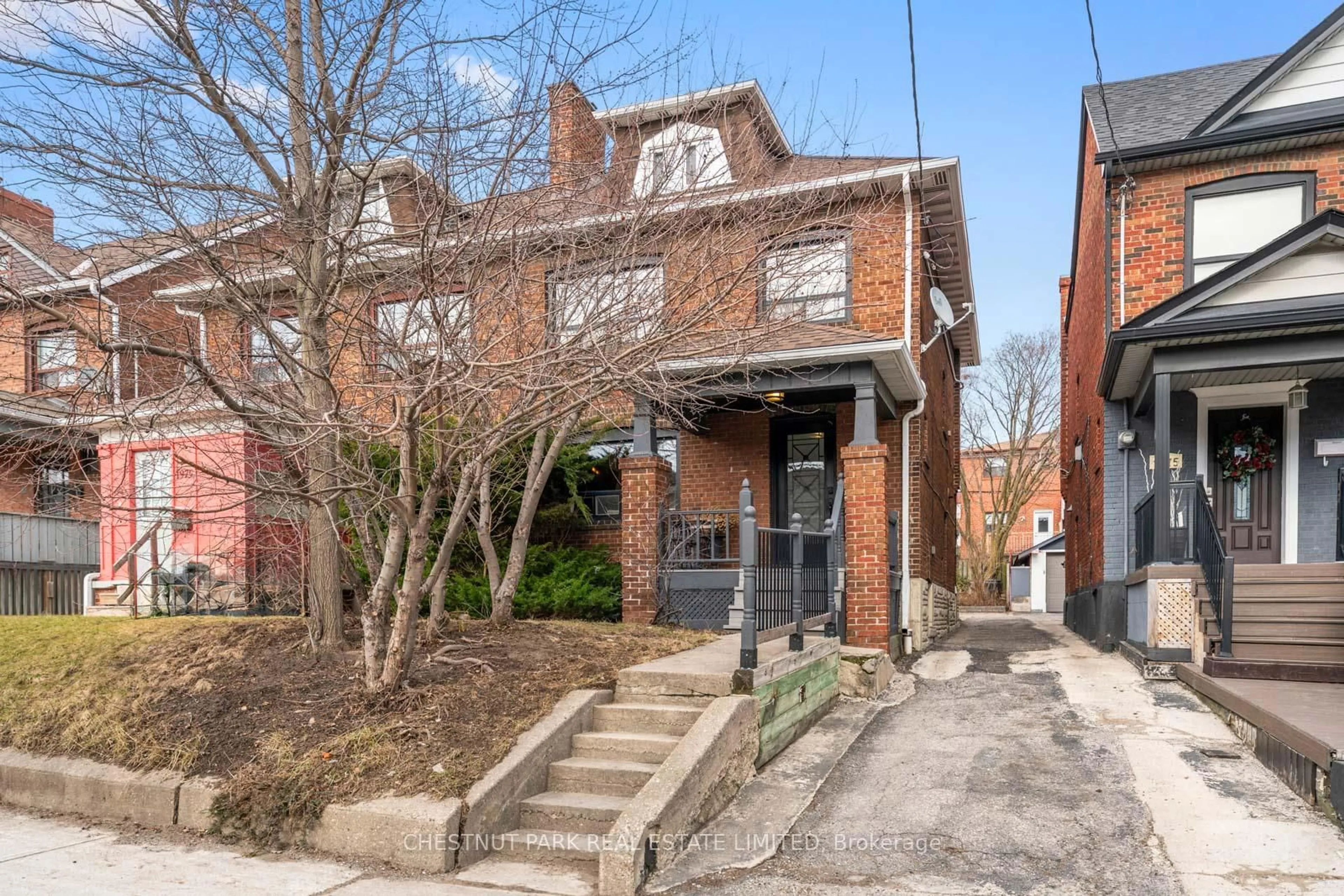 Home with brick exterior material, street for 1977 Dufferin St, Toronto Ontario M6E 3P9