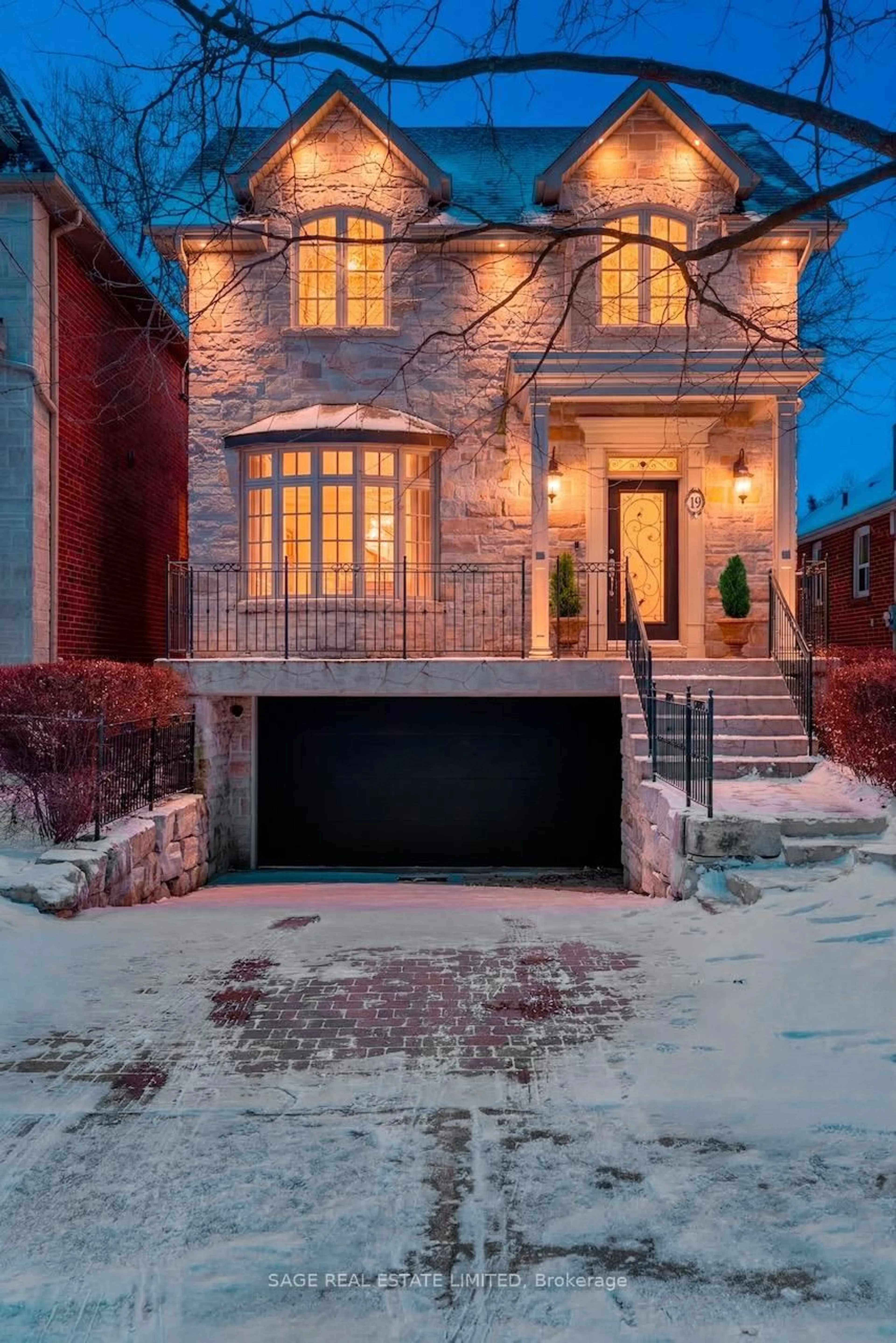 Home with brick exterior material, street for 19 Carmichael Ave, Toronto Ontario M5M 2W5