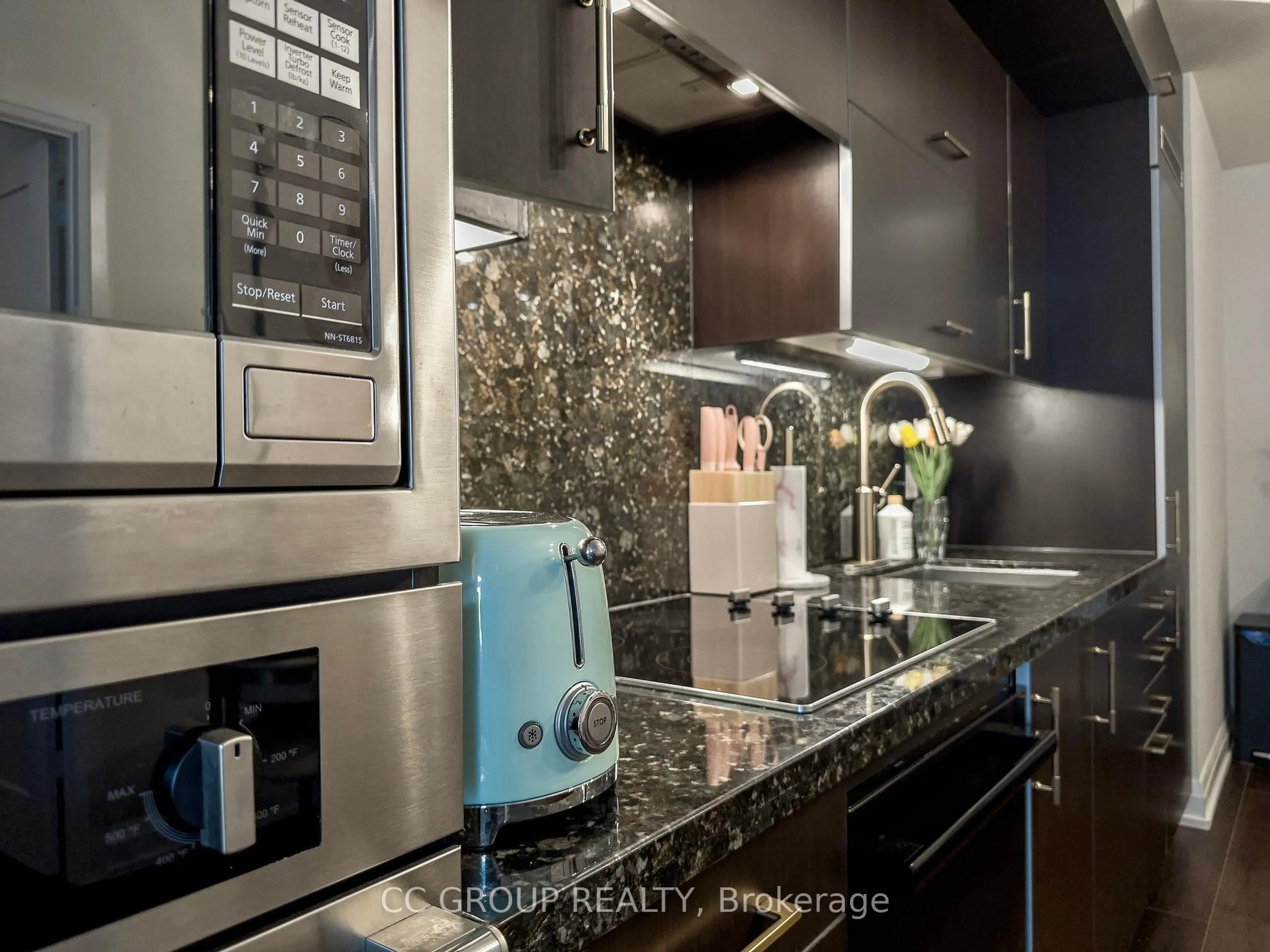 Contemporary kitchen, ceramic/tile floor for 2 Anndale Dr #402, Toronto Ontario M2N 0G5