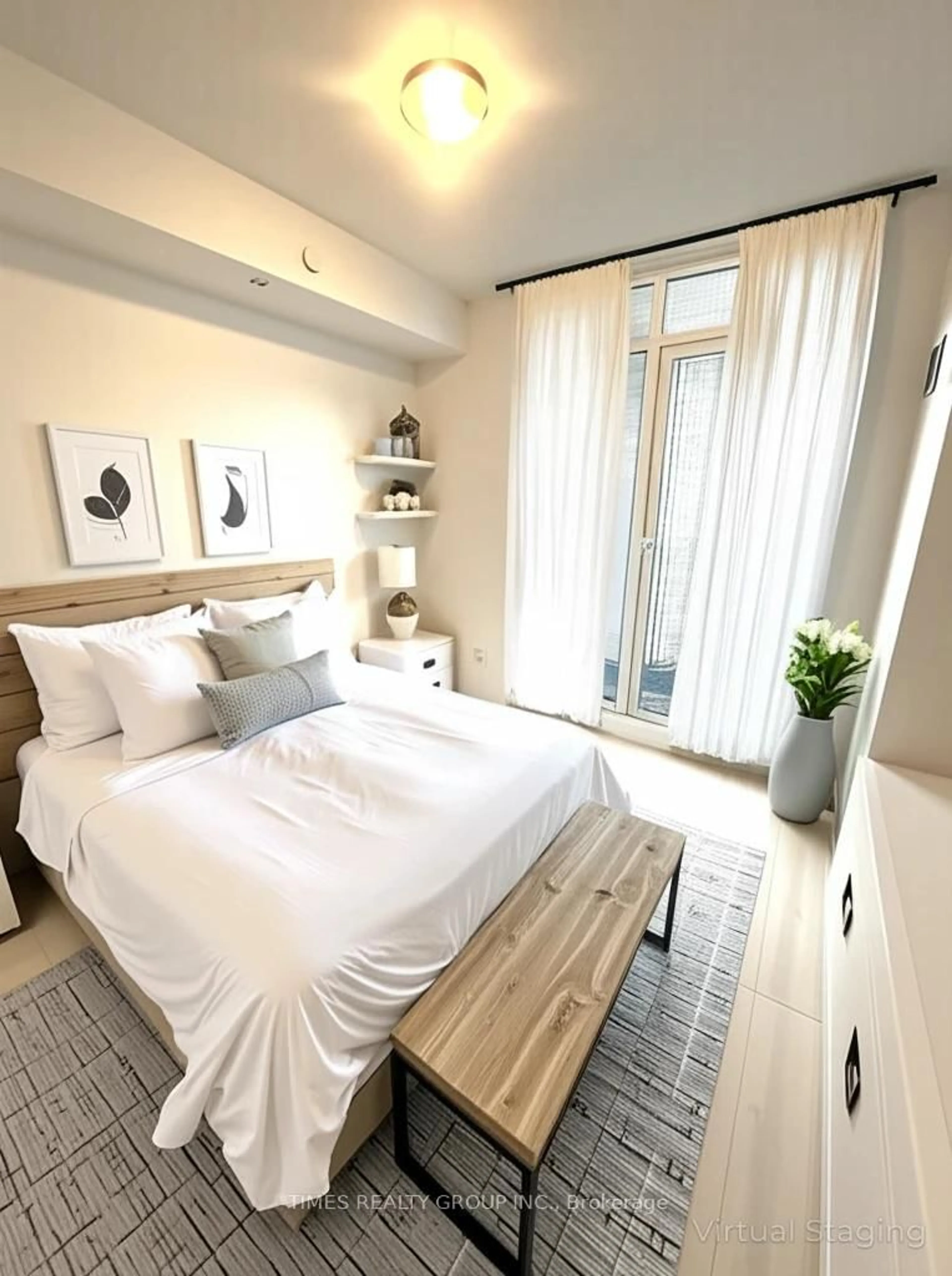 Bedroom with bed, unknown for 8 Eglinton Ave #2003, Toronto Ontario M4P 1A6