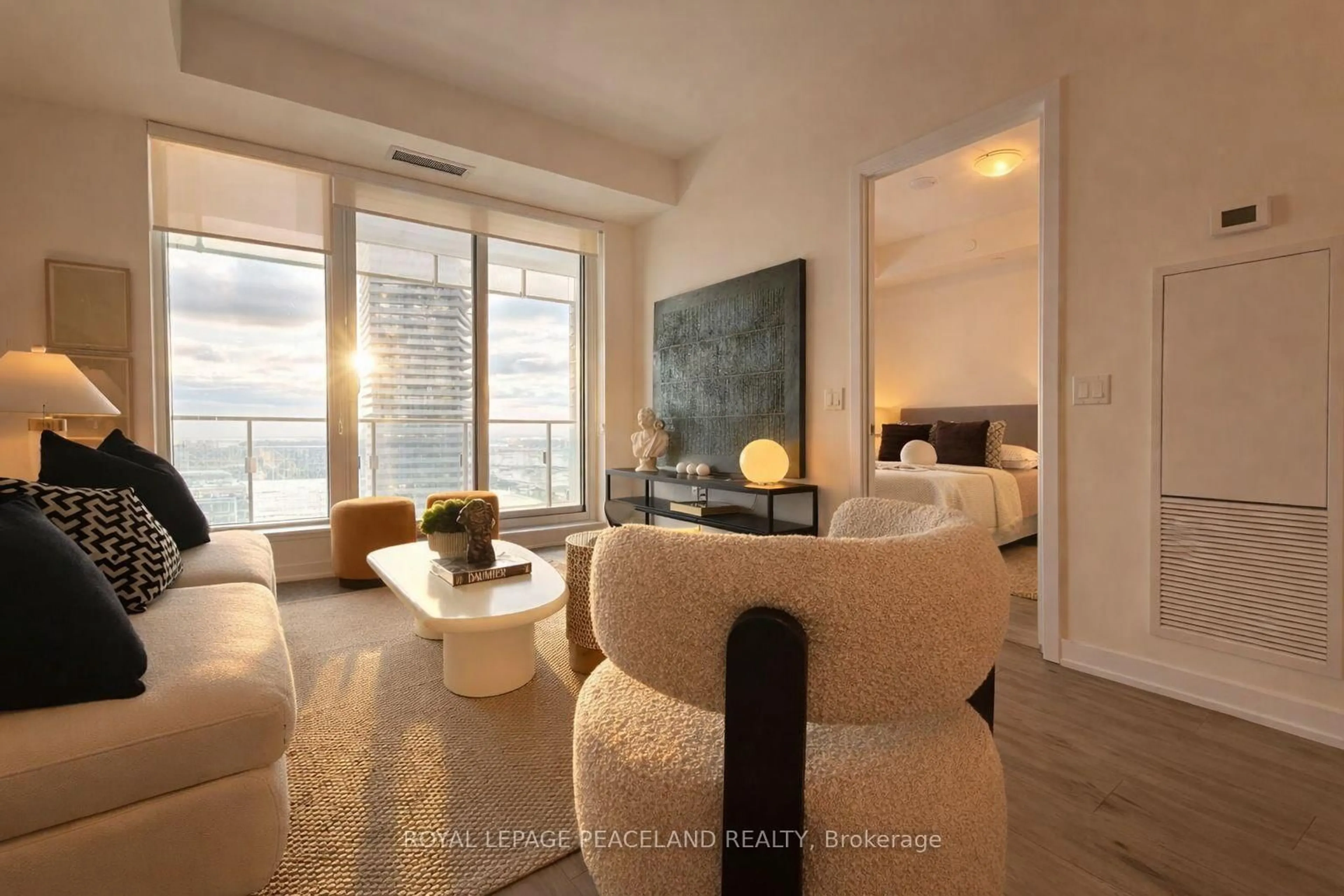 Living room with furniture, unknown for 28 Freeland St #1710, Toronto Ontario M5E 0E3