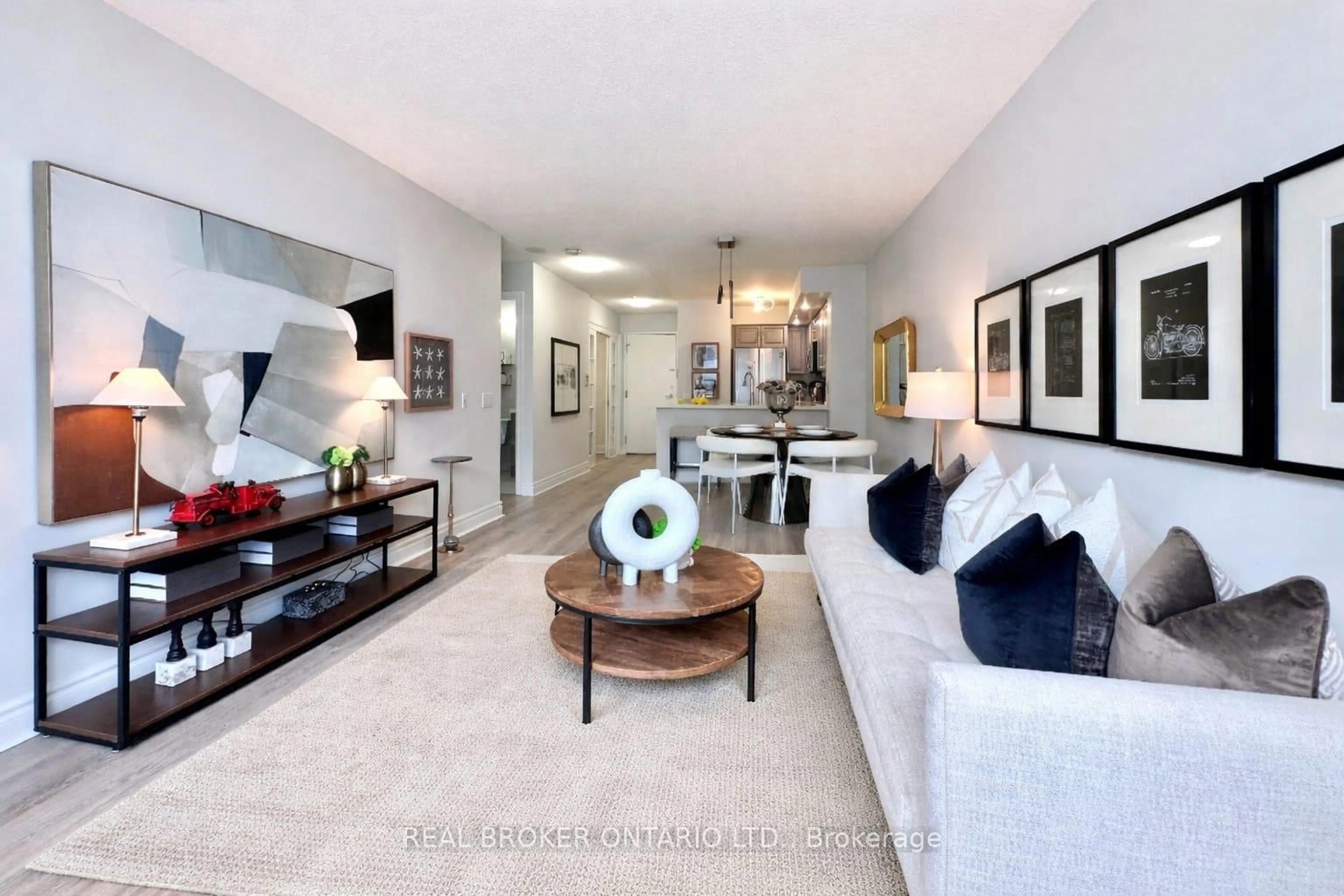 Living room with furniture, unknown for 5 Northtown Way #317, Toronto Ontario M2N 7A1