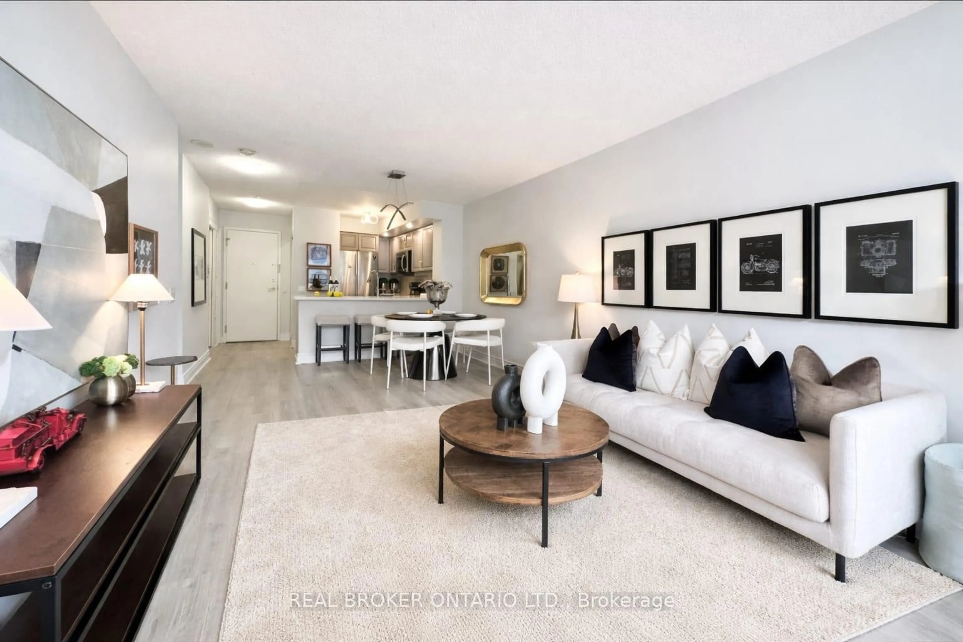 Living room with furniture, unknown for 5 Northtown Way #317, Toronto Ontario M2N 7A1