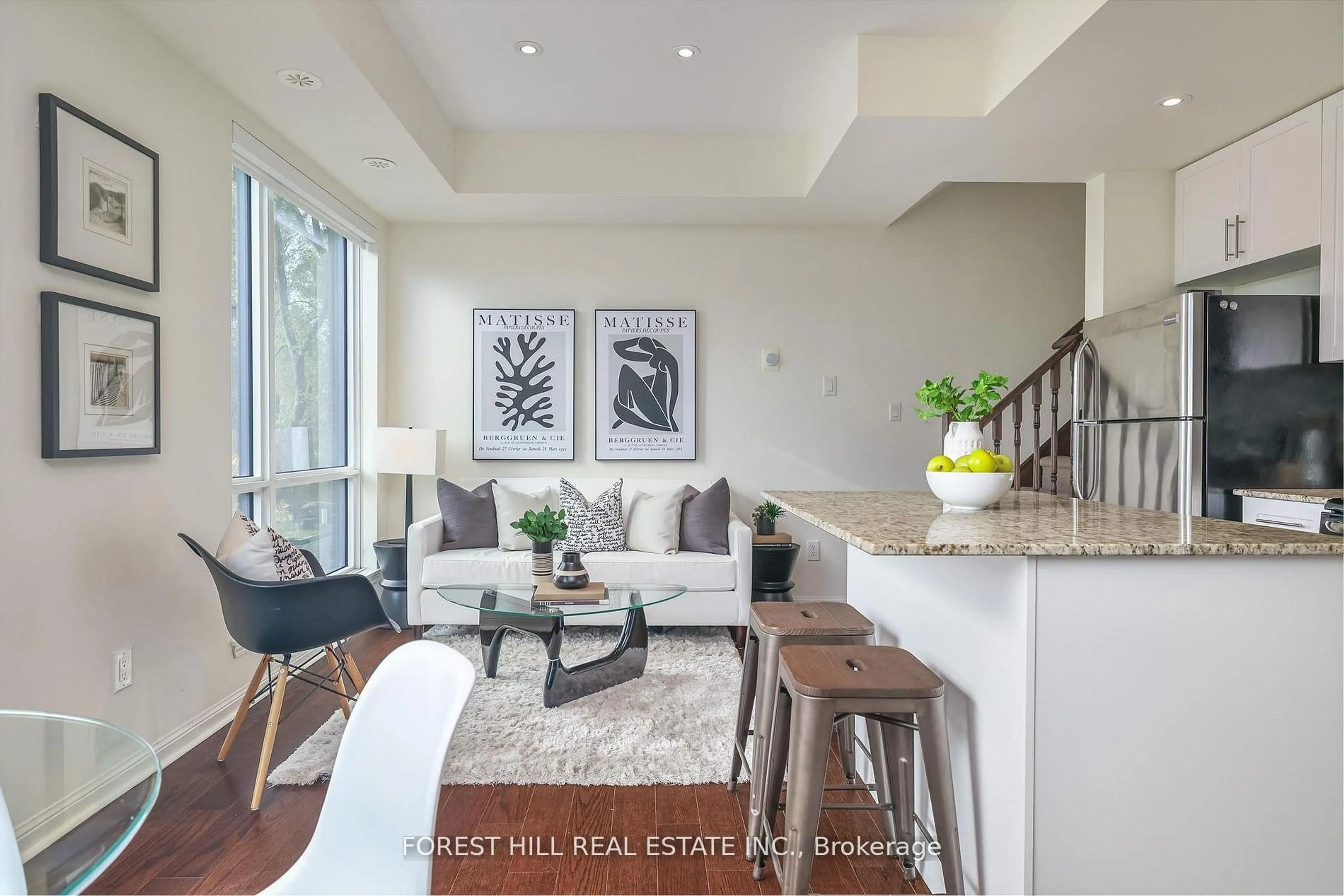 Living room with furniture, unknown for 639 Lawrence Ave #318, Toronto Ontario M6A 1A9