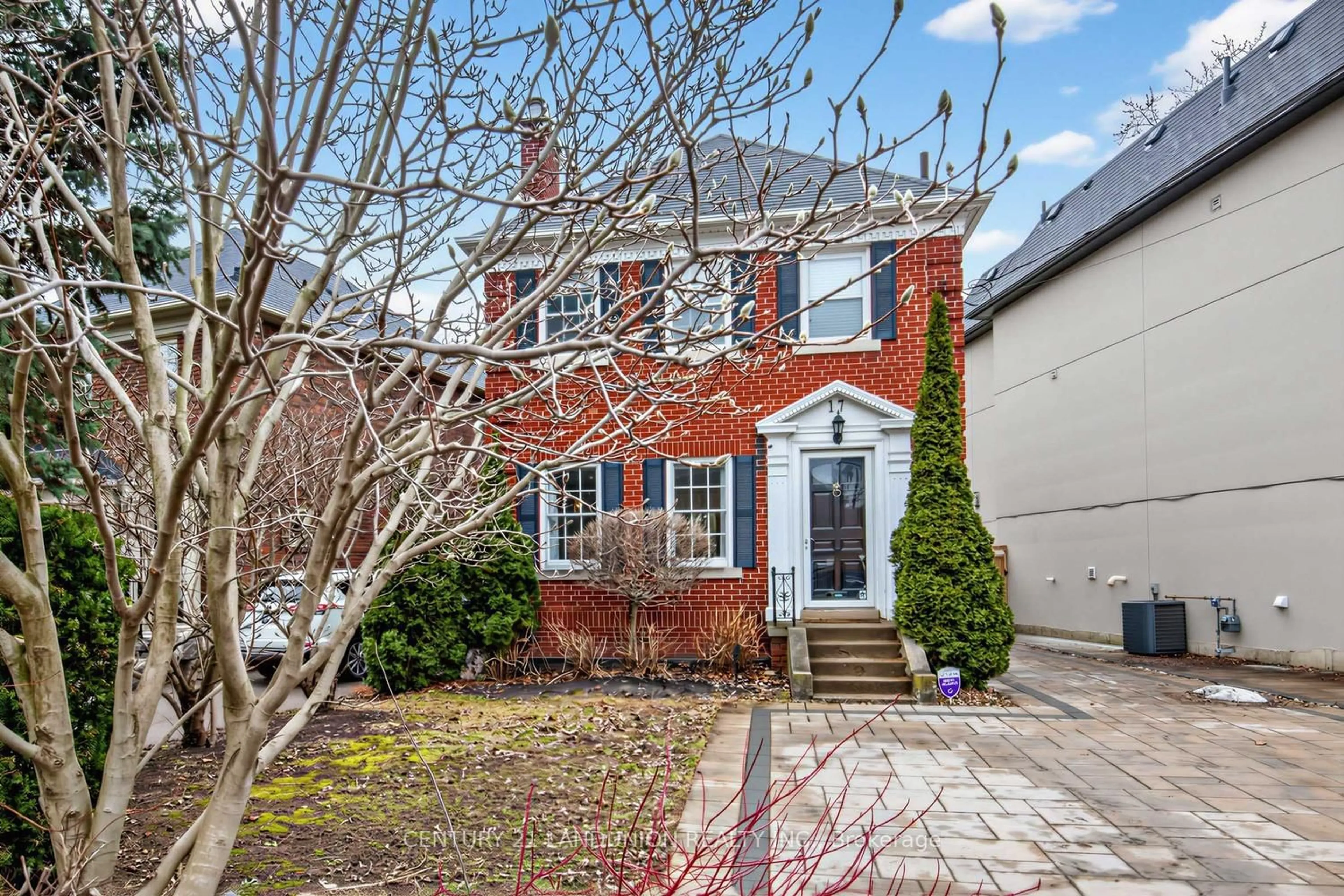 Home with brick exterior material, street for 17 Otter Cres, Toronto Ontario M5N 2W3