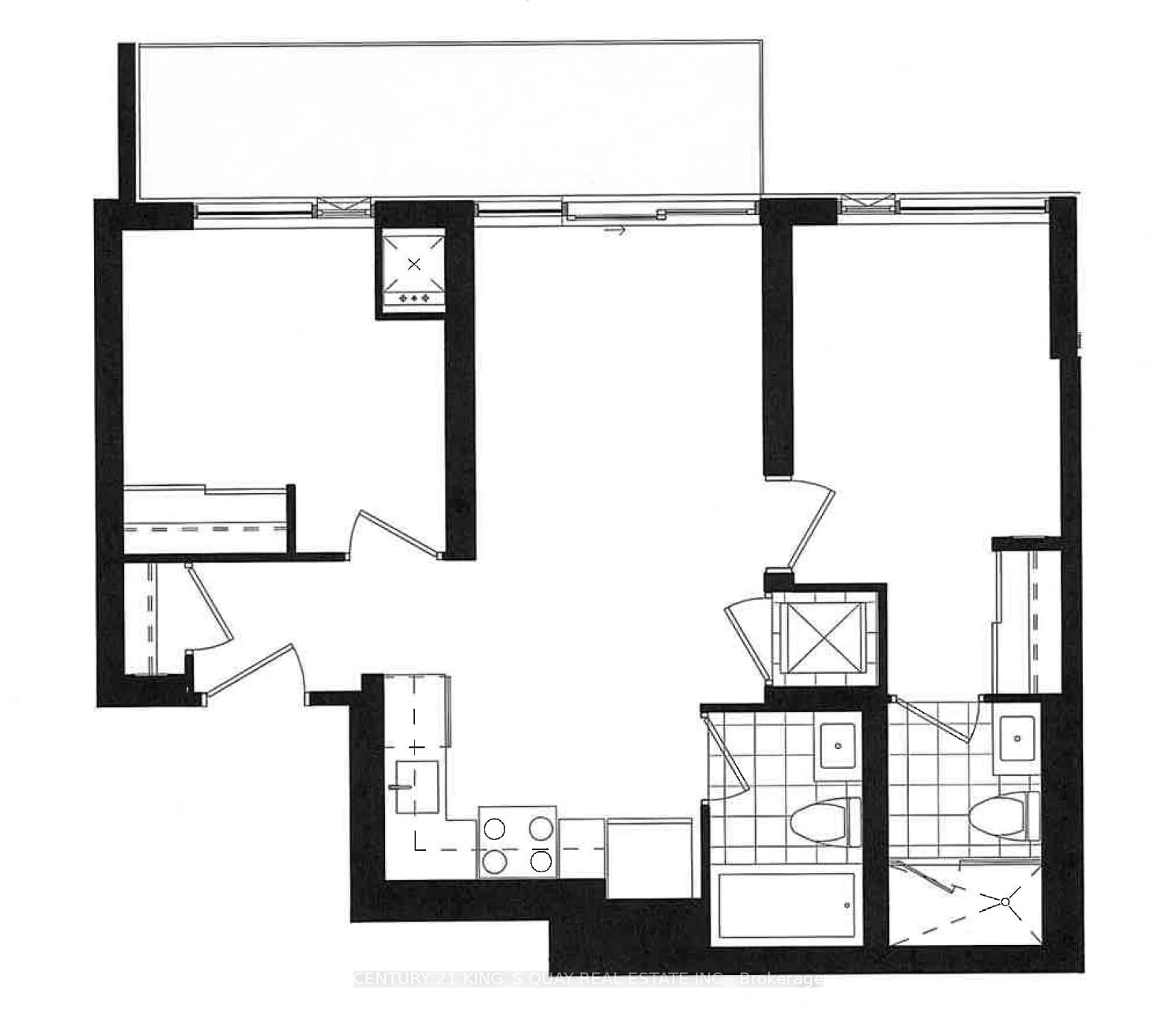 Floor plan for 25 Holly St #1810, Toronto Ontario M4S 0E3