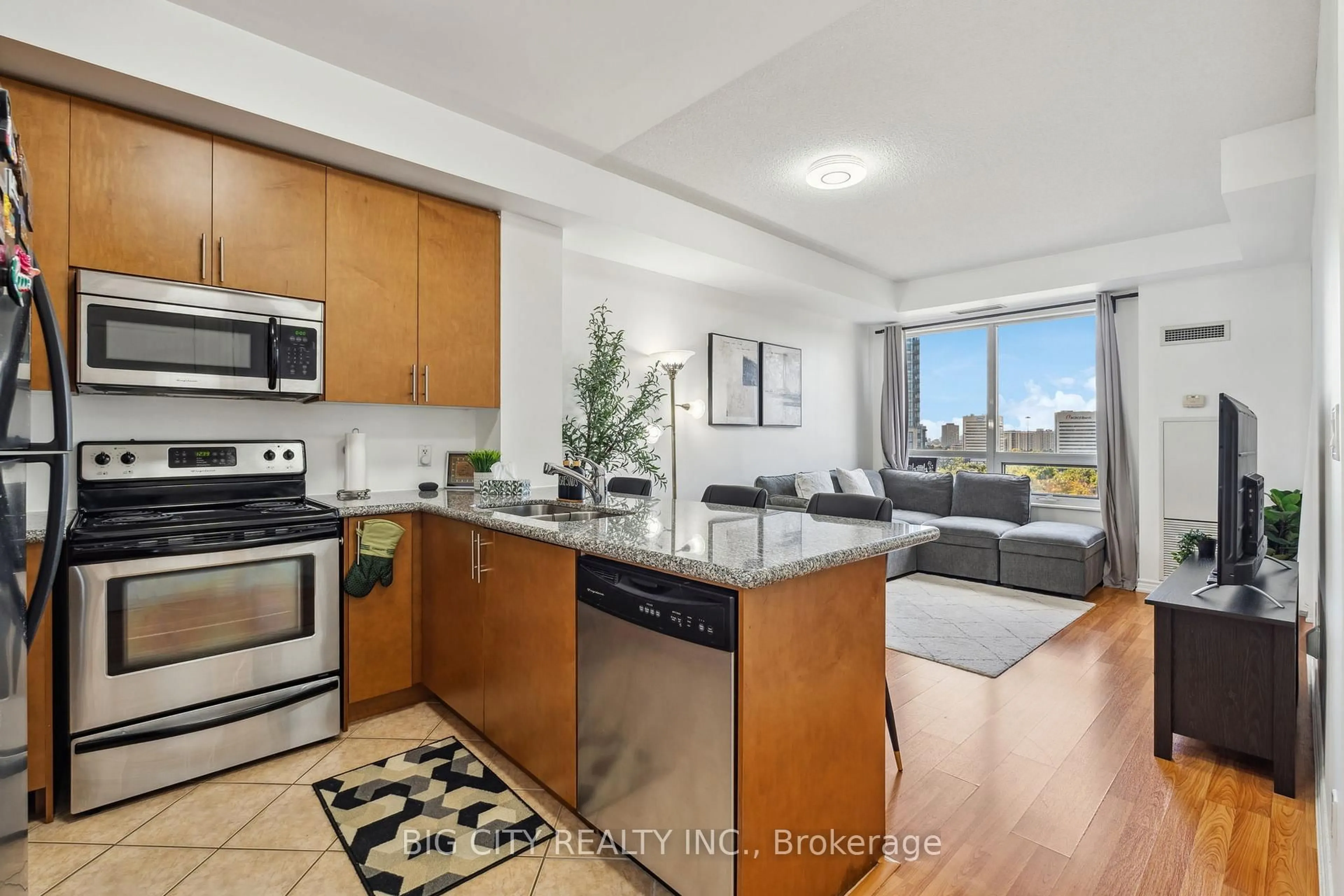 Open concept kitchen, unknown for 133 Wynford Dr #805, Toronto Ontario M3C 0J5