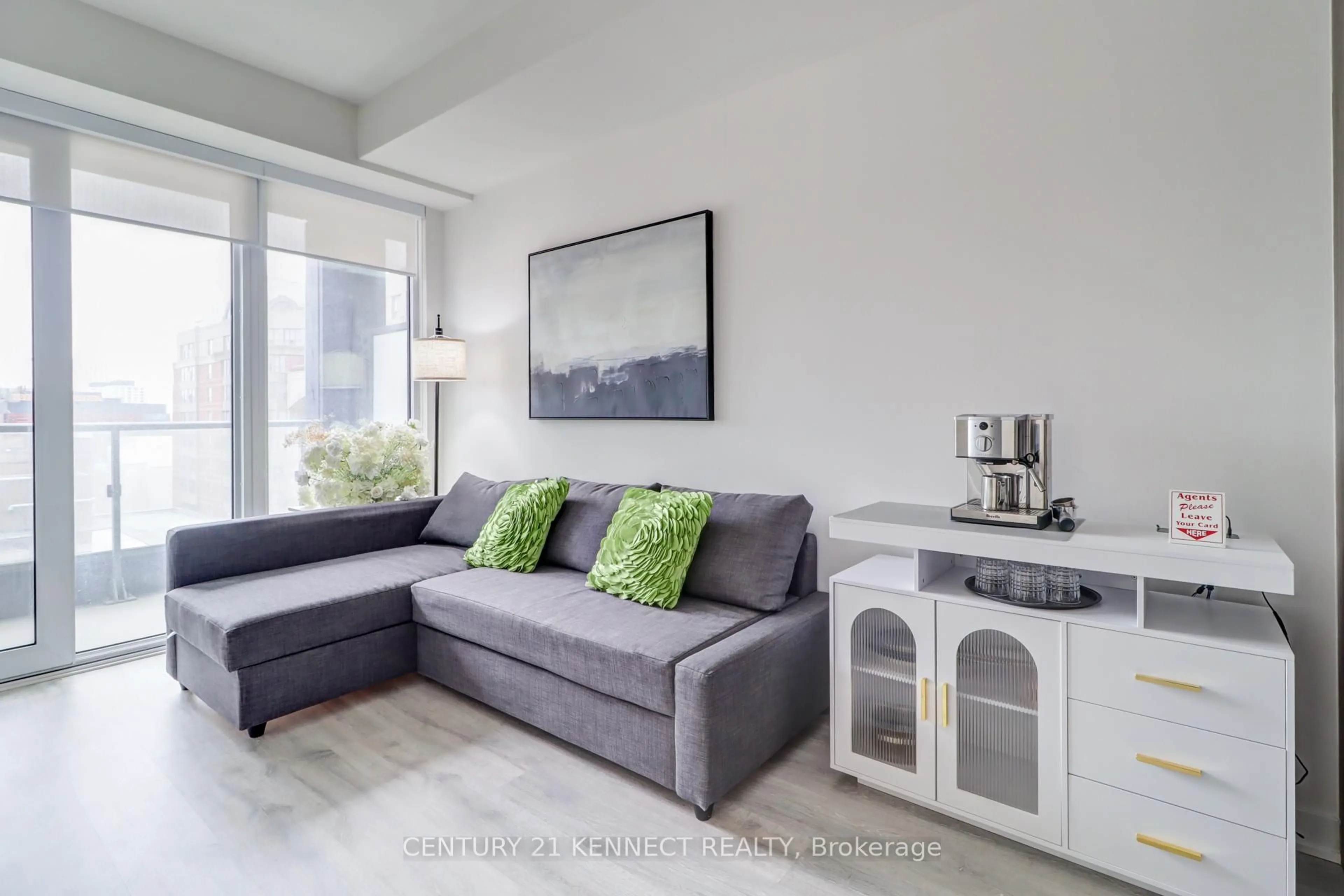 Living room with furniture, unknown for 70 Princess St #504, Toronto Ontario M5A 0X6