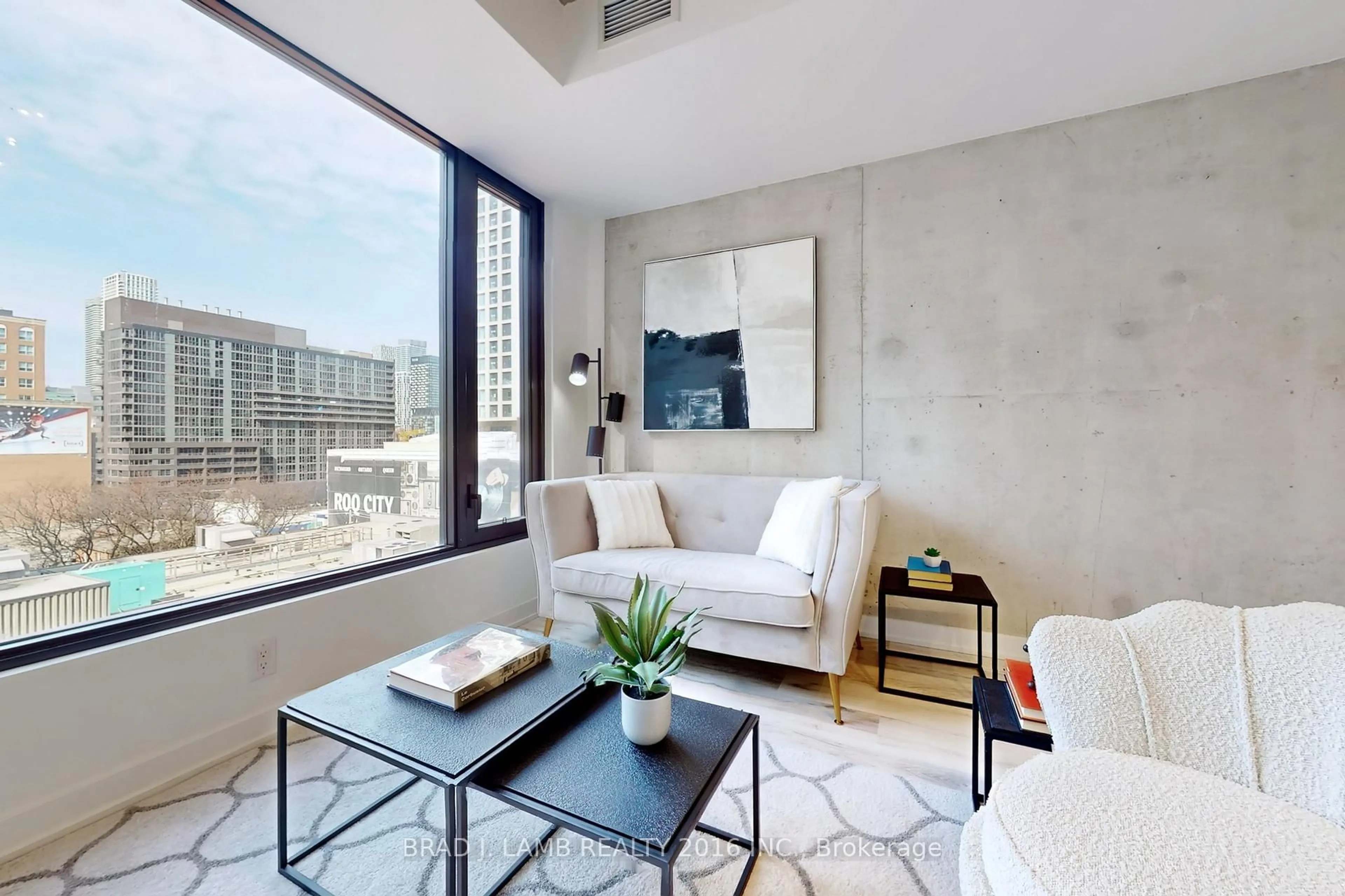 Living room with furniture, unknown for 55 Ontario St #718, Toronto Ontario M5A 0T8