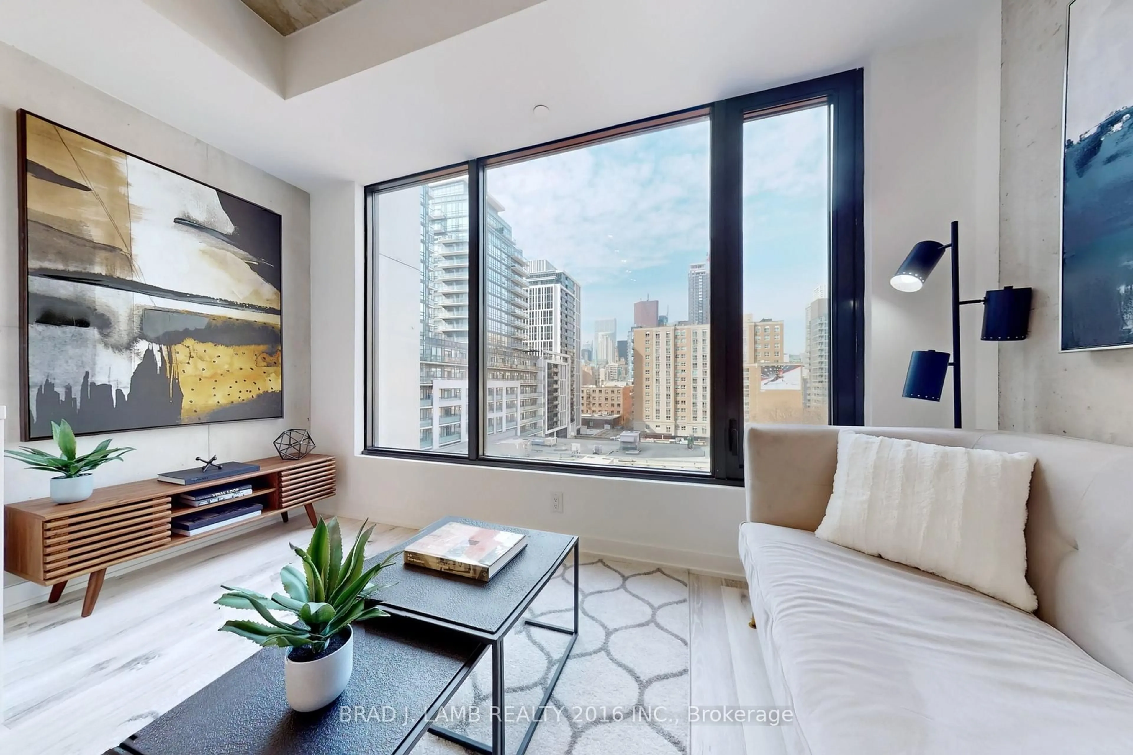 Living room with furniture, unknown for 55 Ontario St #718, Toronto Ontario M5A 0T8