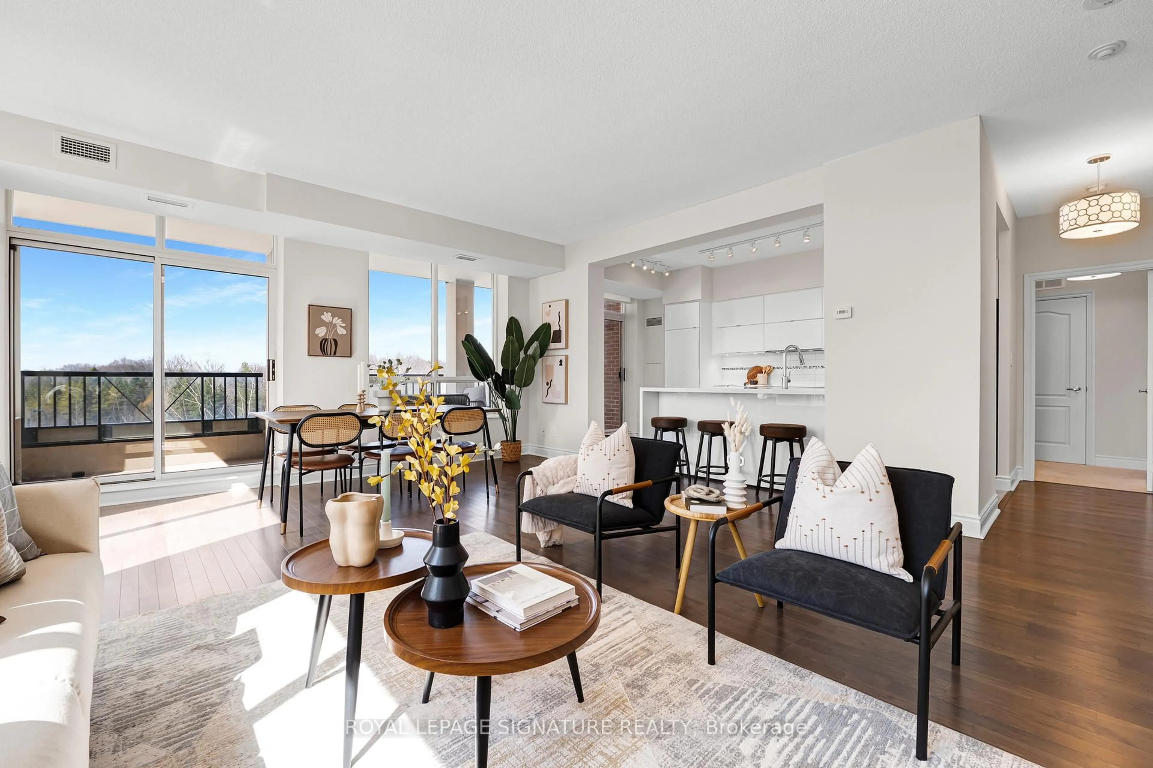 Living room with furniture, unknown for 1105 Leslie St #403, Toronto Ontario M3C 4G9