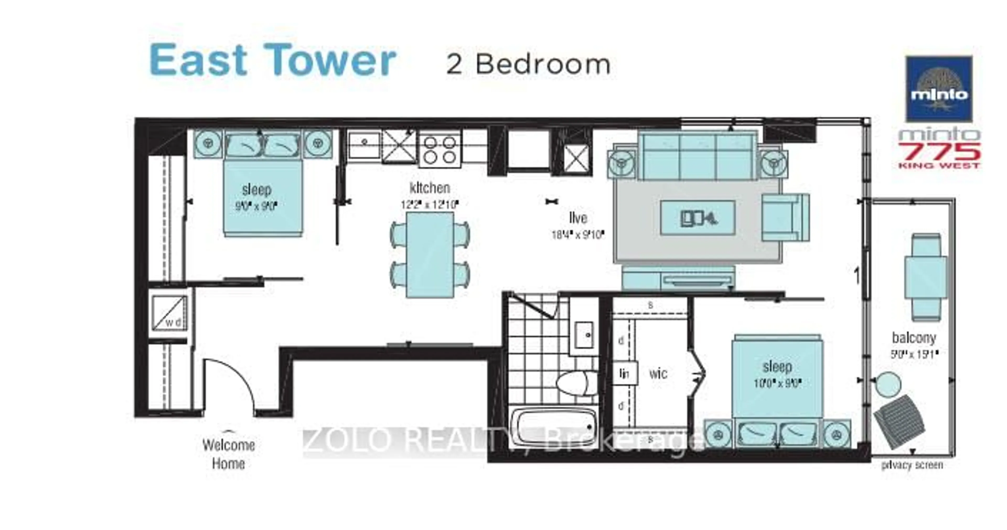 Floor plan for 78 Tecumseth St #502, Toronto Ontario M5V 0A9