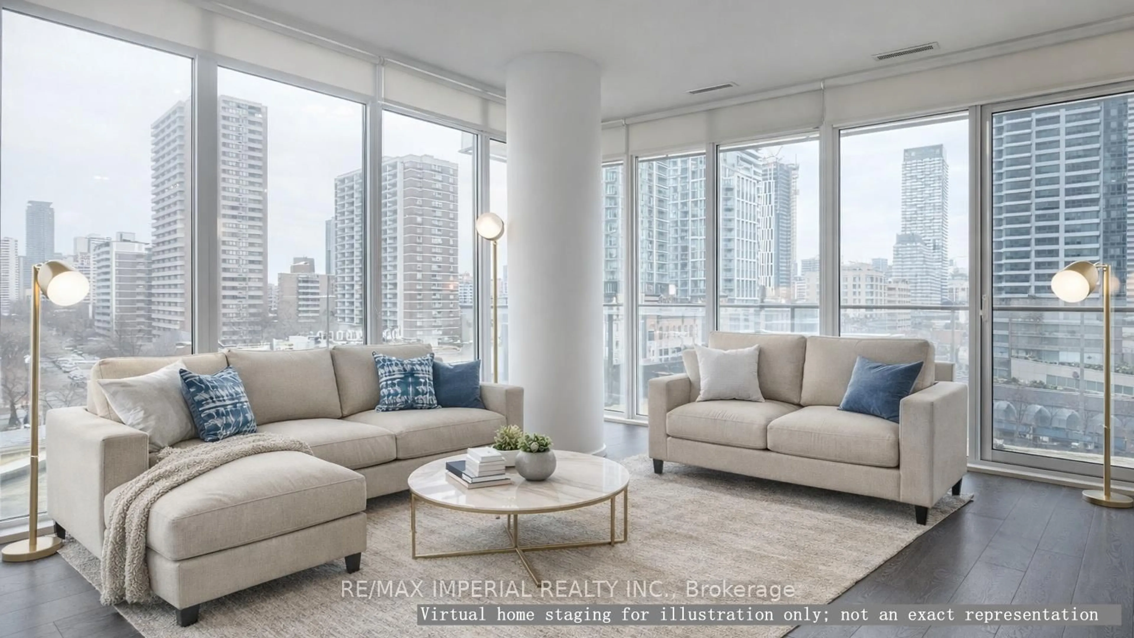 Living room with furniture, unknown for 75 St Nicholas St ##602, Toronto Ontario M4Y 1W8