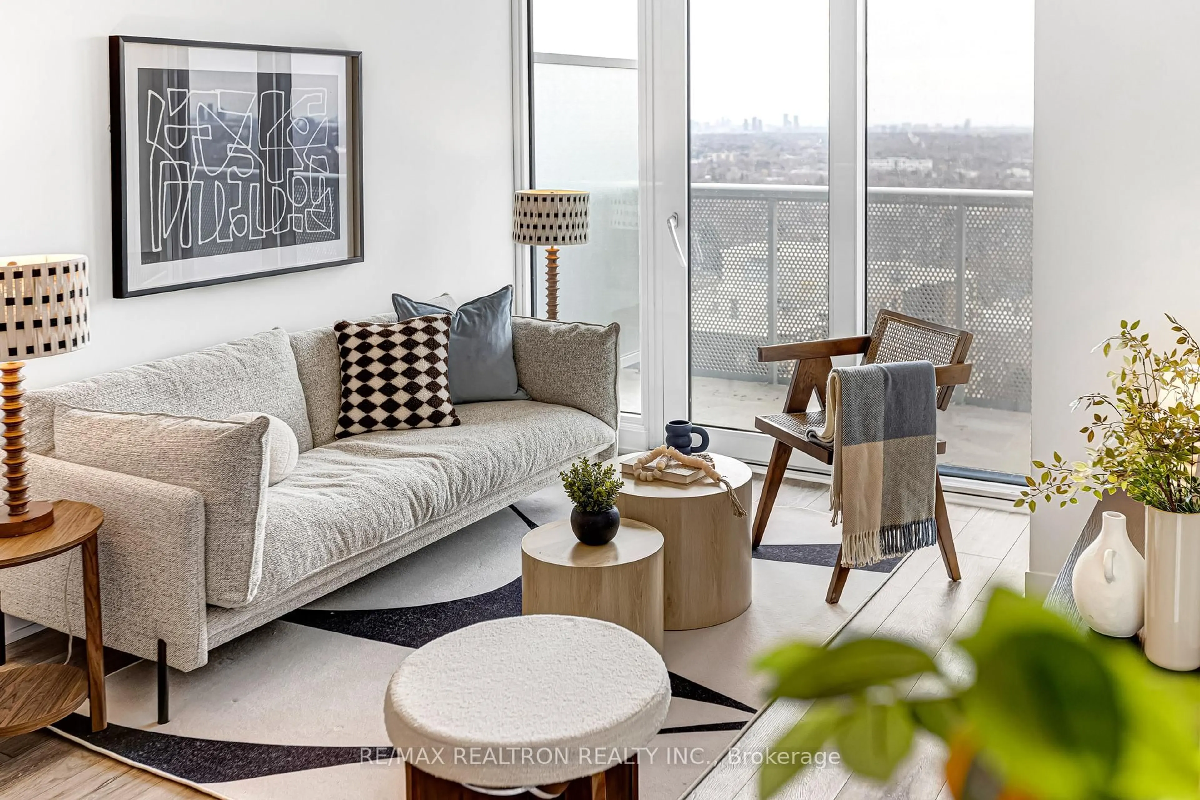 Living room with furniture, unknown for 15 Holmes Ave #2601, Toronto Ontario M2N 0L4