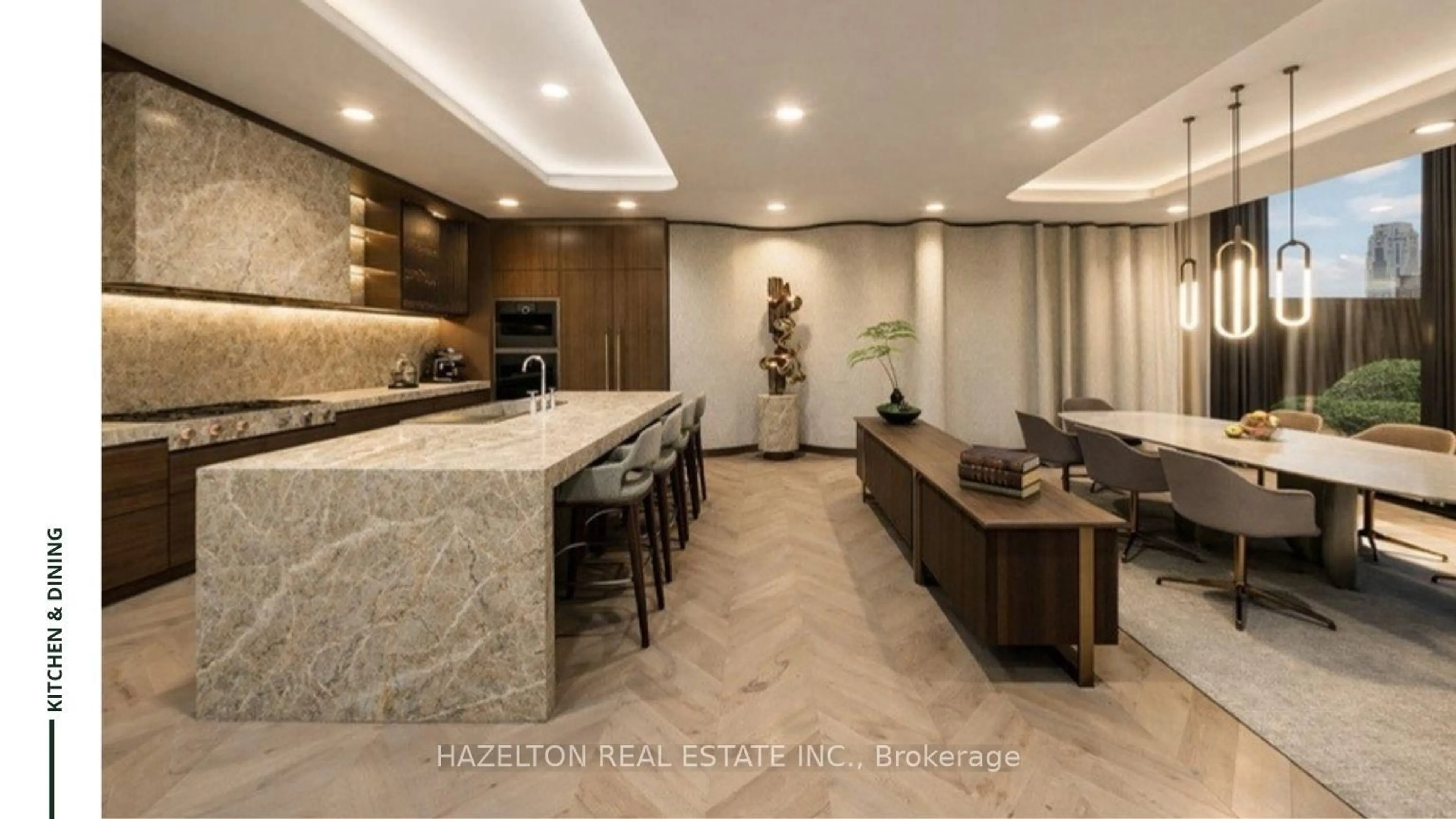 Open concept kitchen, ceramic/tile floor for 7 Dale Ave #PH4, Toronto Ontario M4W 1K2