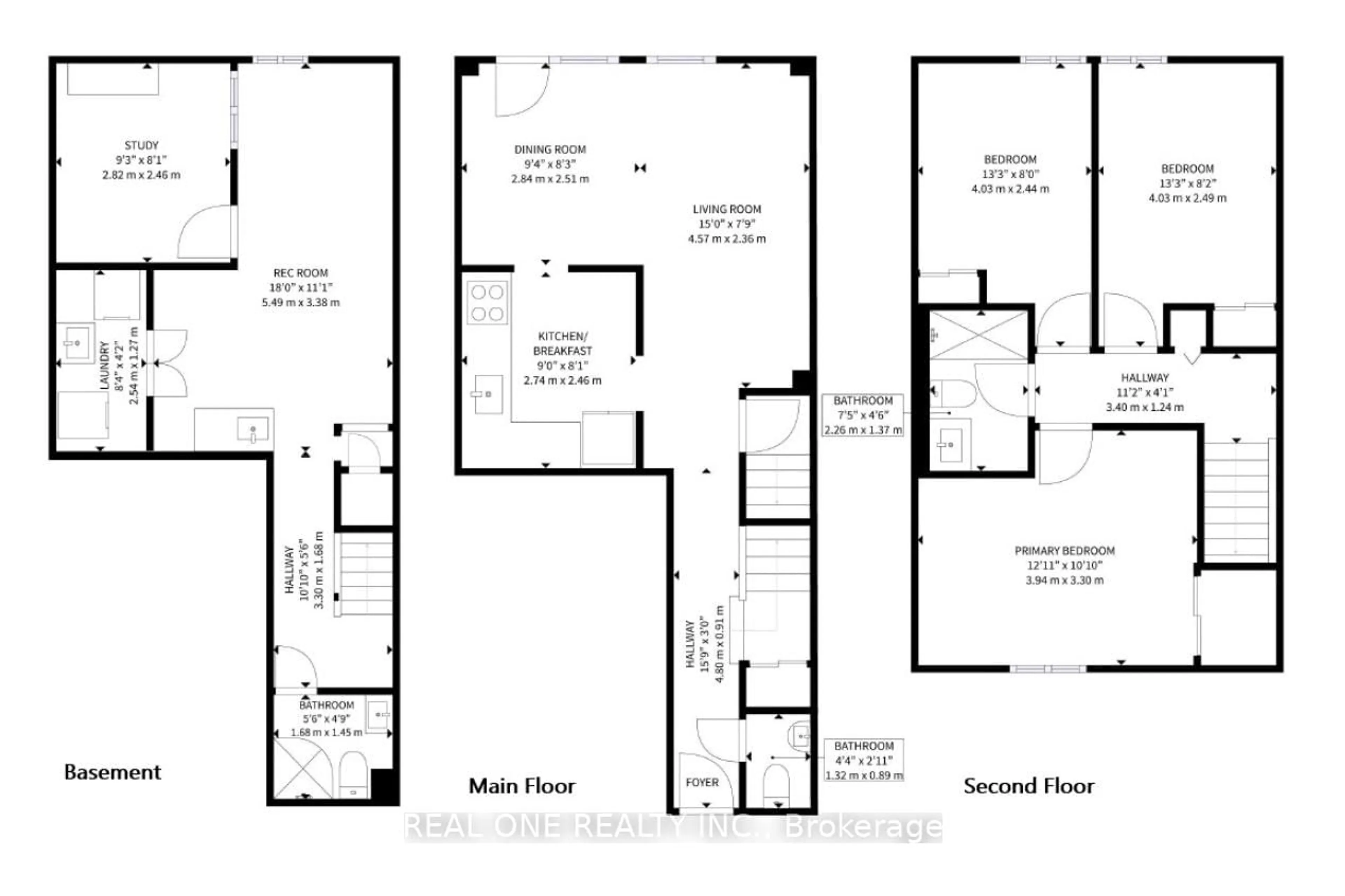 Floor plan for 81 Elsa Vine Way, Toronto Ontario M2J 4H8