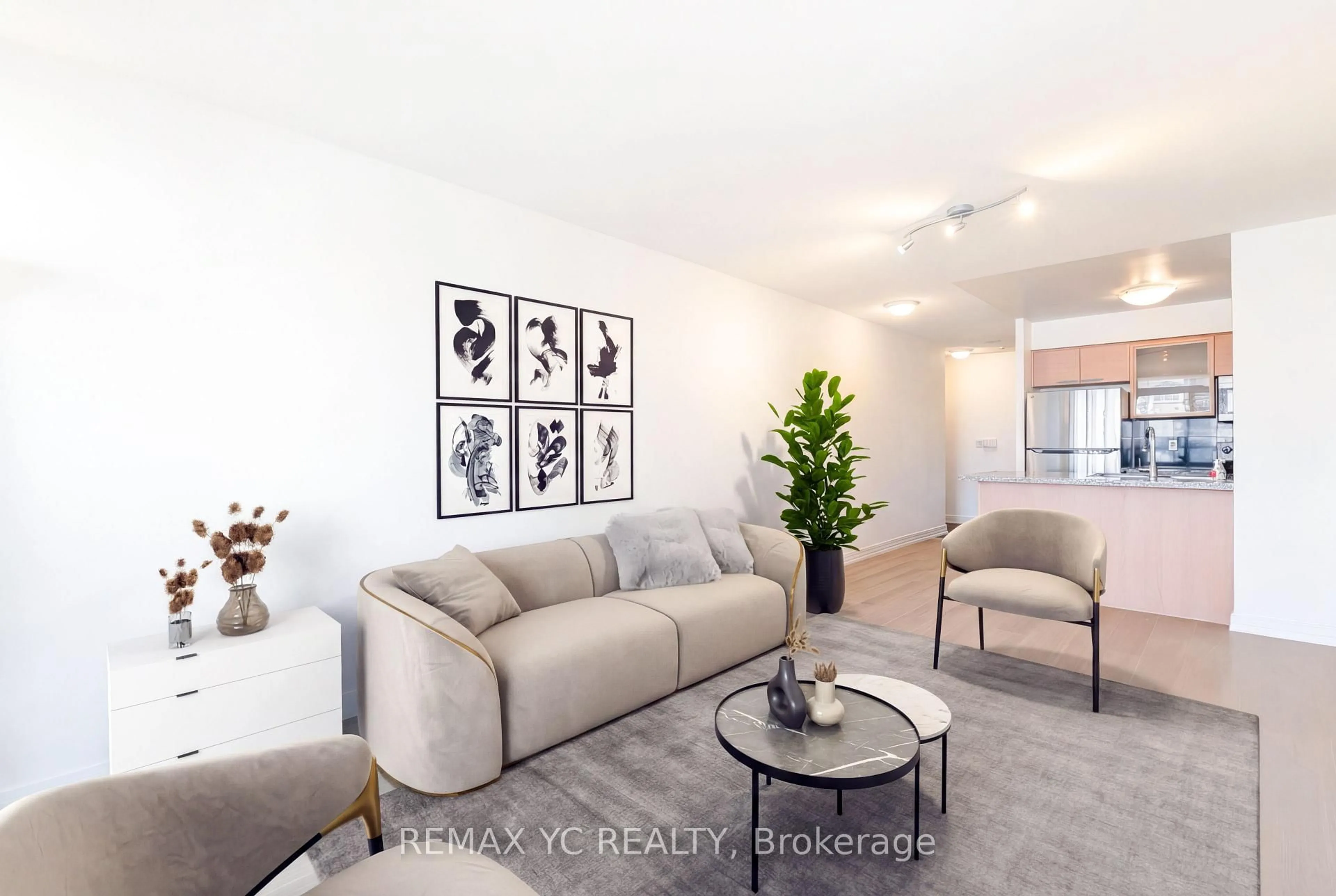 Living room with furniture, unknown for 16 Harrison Garden Blvd #2612, Toronto Ontario M2N 7J6