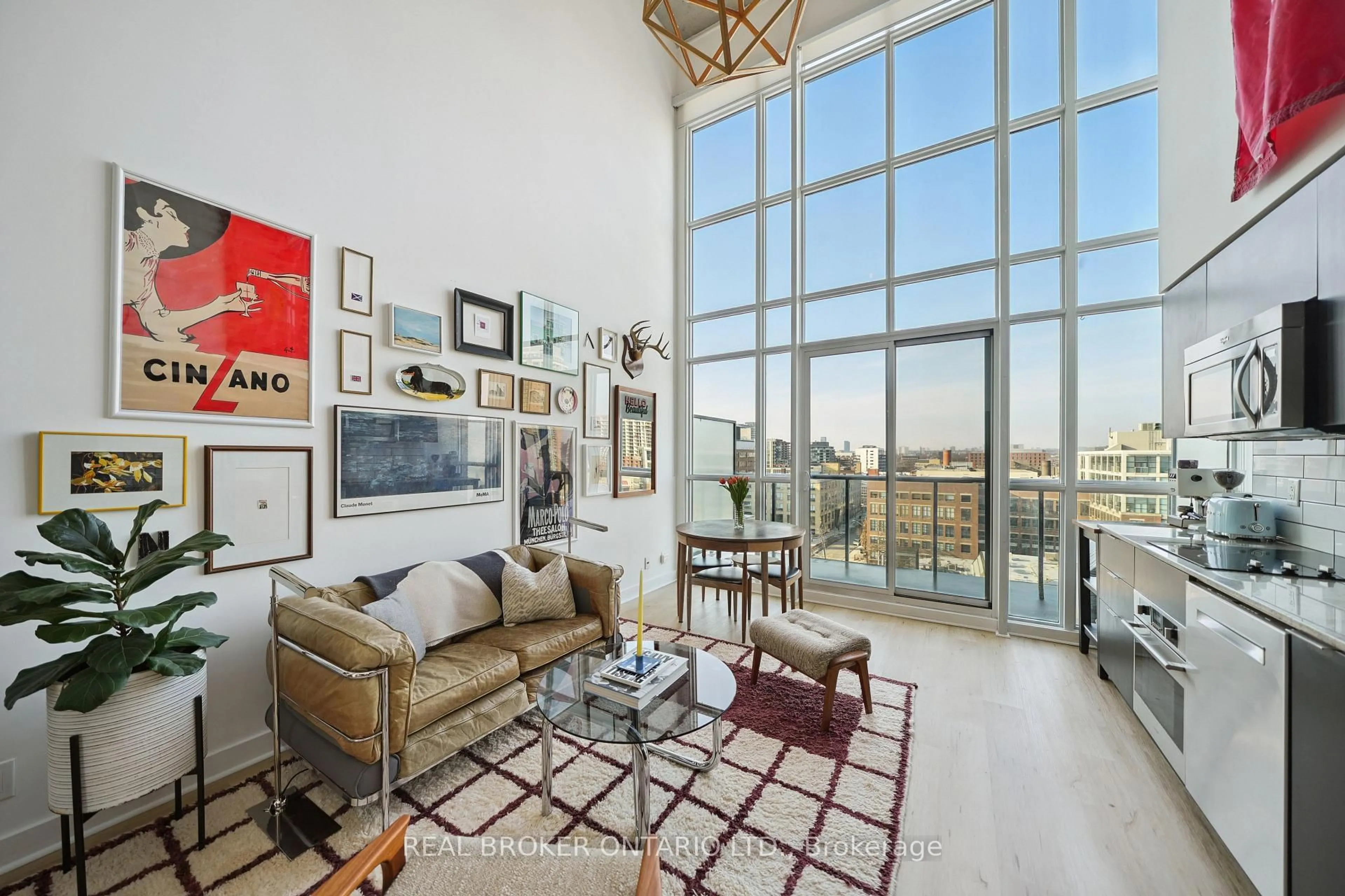 Living room with furniture, unknown for 5 Hanna Ave #714, Toronto Ontario M6K 0B3