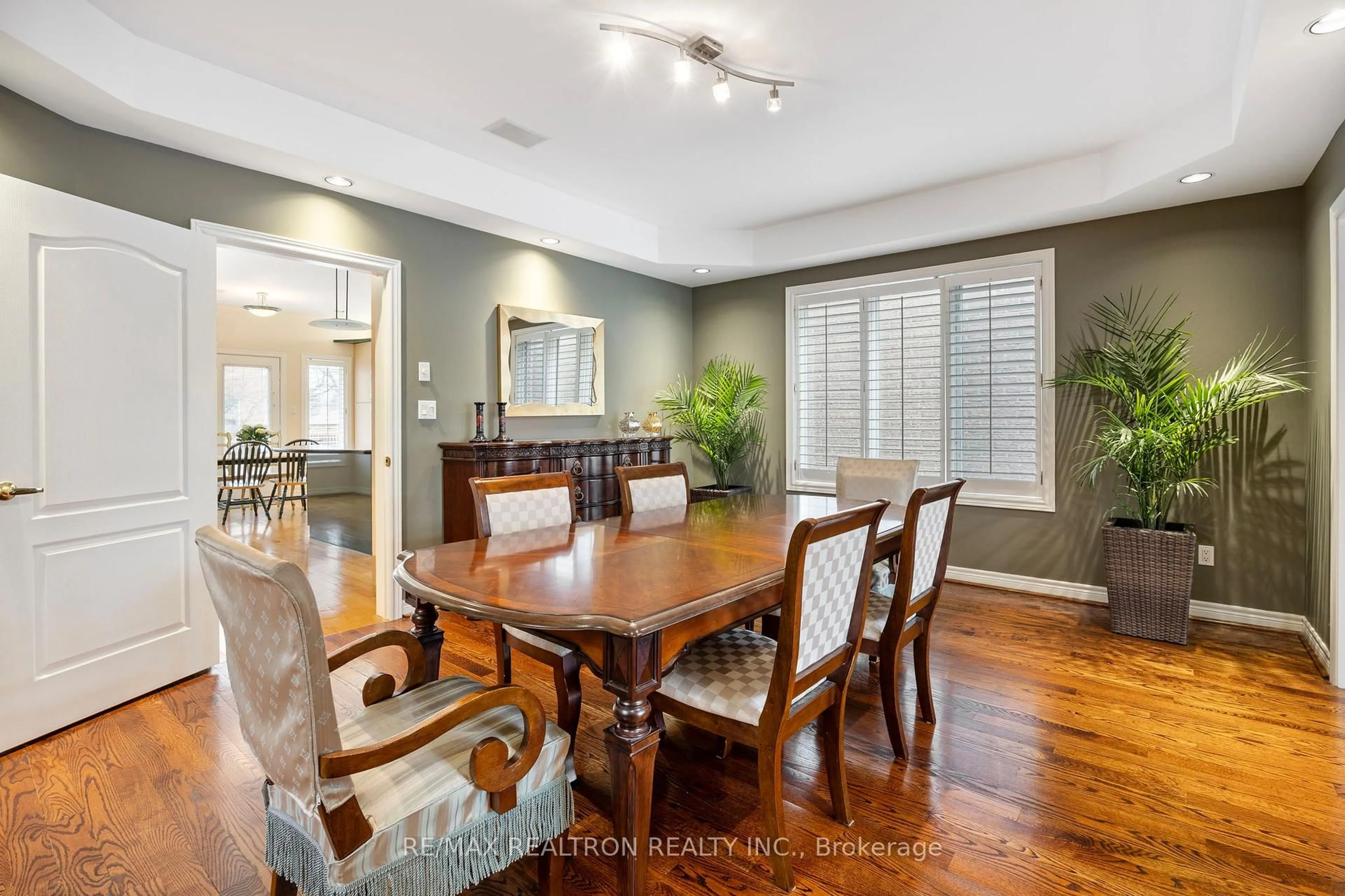 Dining room, wood/laminate floor for 110 Glen Park Ave, Toronto Ontario M6B 2C5