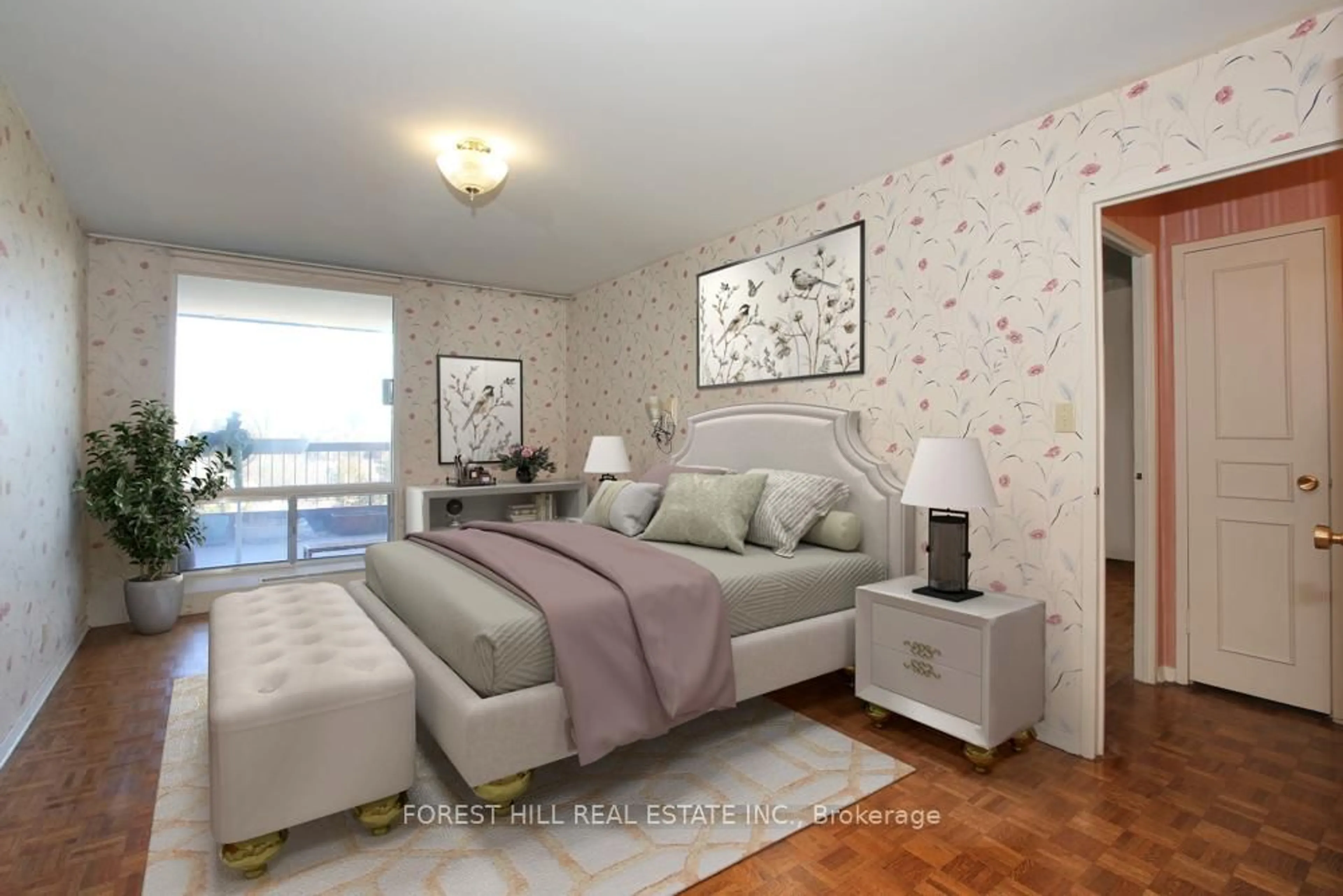 Bedroom with bed, unknown for 135 Antibes Dr #806, Toronto Ontario M2R 2Z1