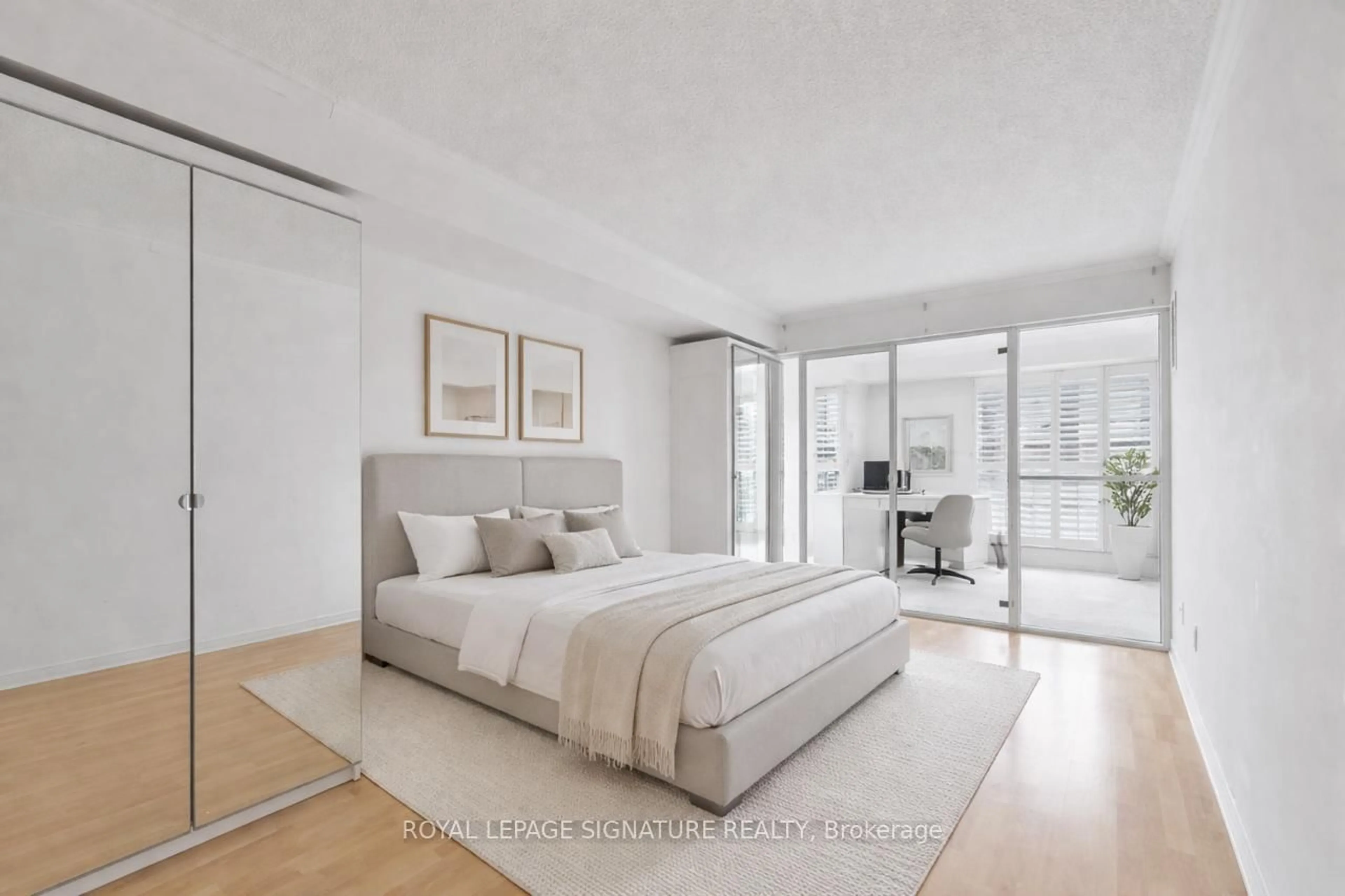 Bedroom with bed, unknown for 18 Hollywood Ave #206, Toronto Ontario M2N 6P5