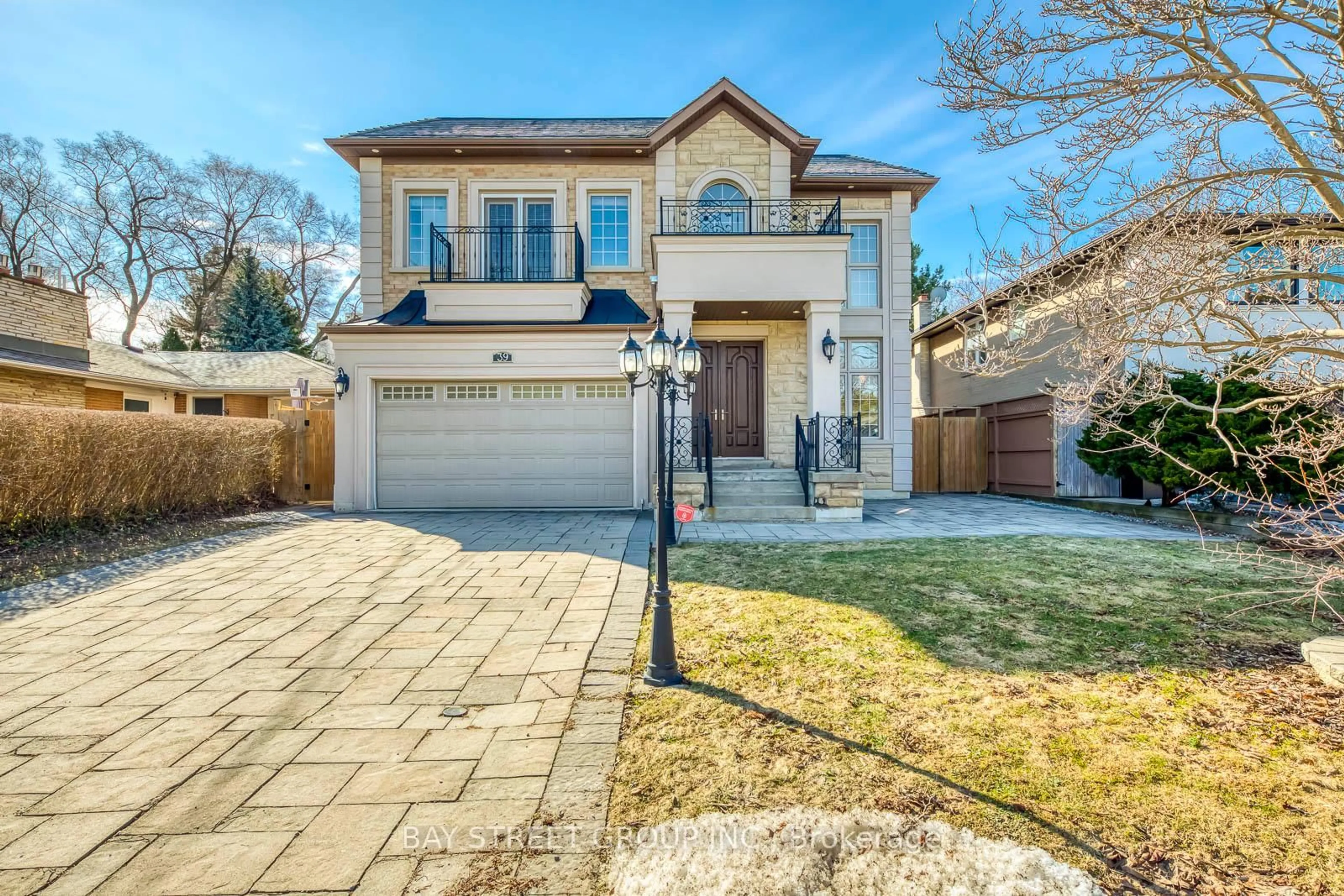 Home with brick exterior material, street for 39 Foxwarren Dr, Toronto Ontario M2K 1L1