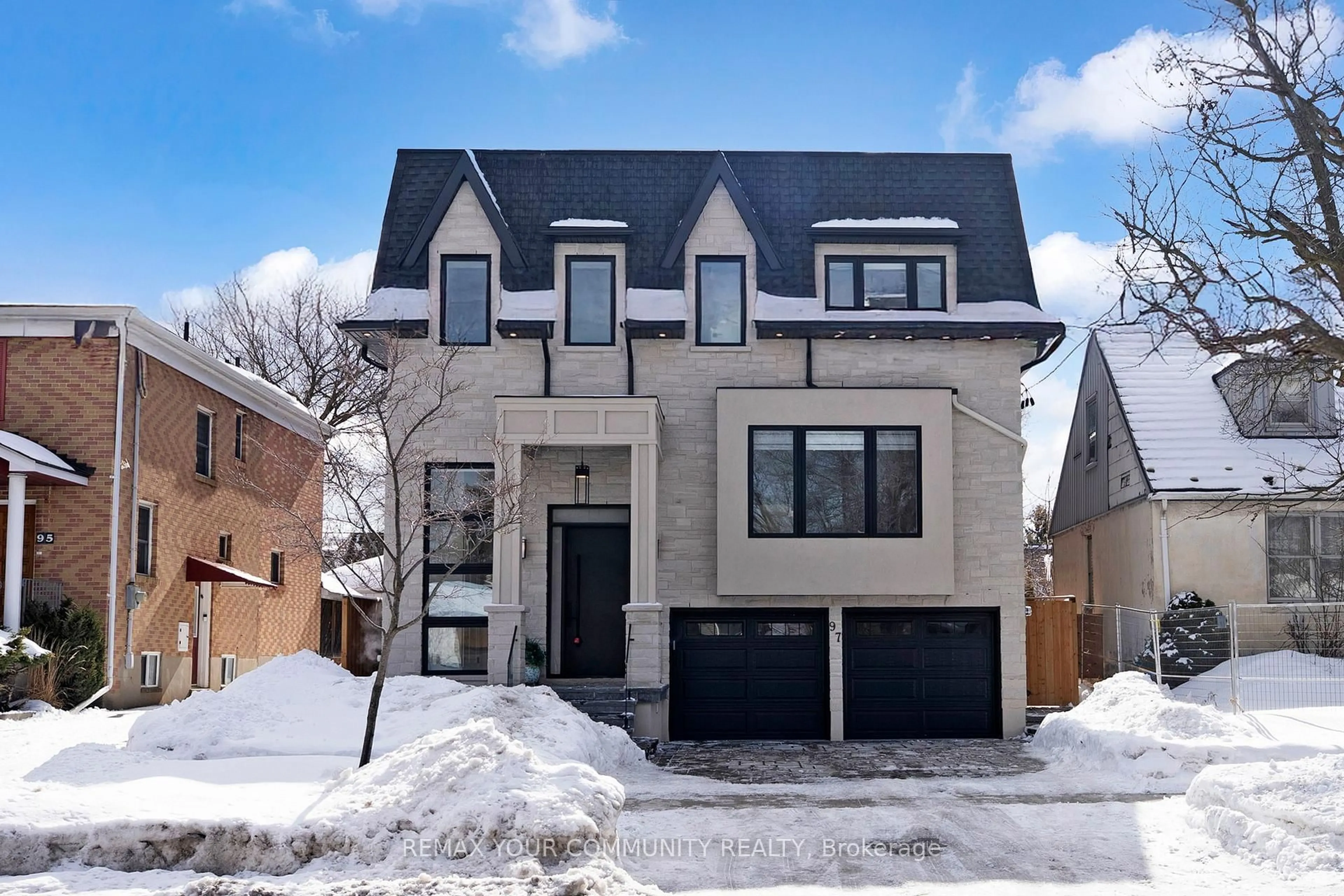 Home with brick exterior material, street for 97 Ranee Ave, Toronto Ontario M6A 1N1