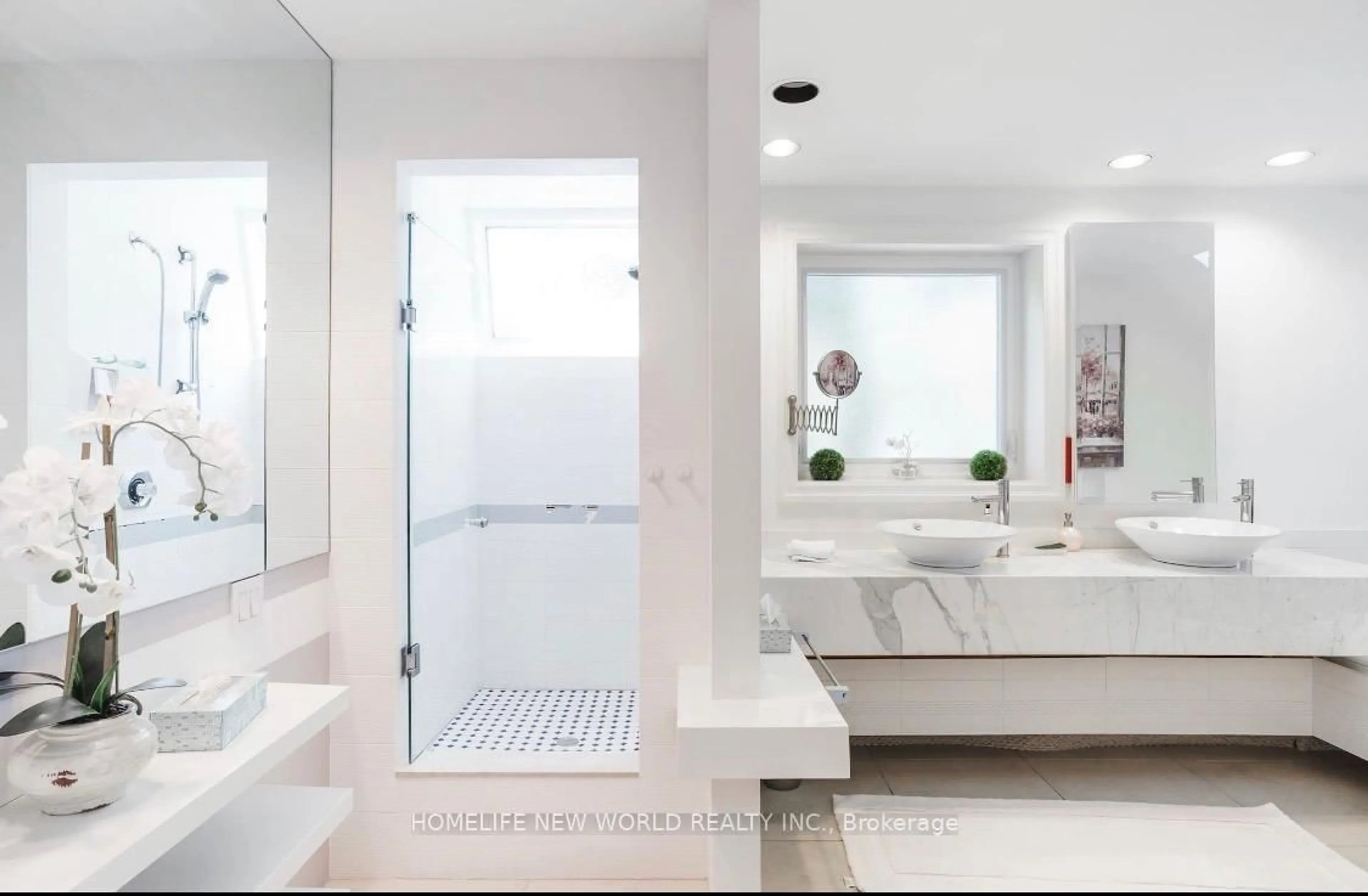 Contemporary bathroom, ceramic/tile floor for 12 Florence Ave, Toronto Ontario M2N 1E9