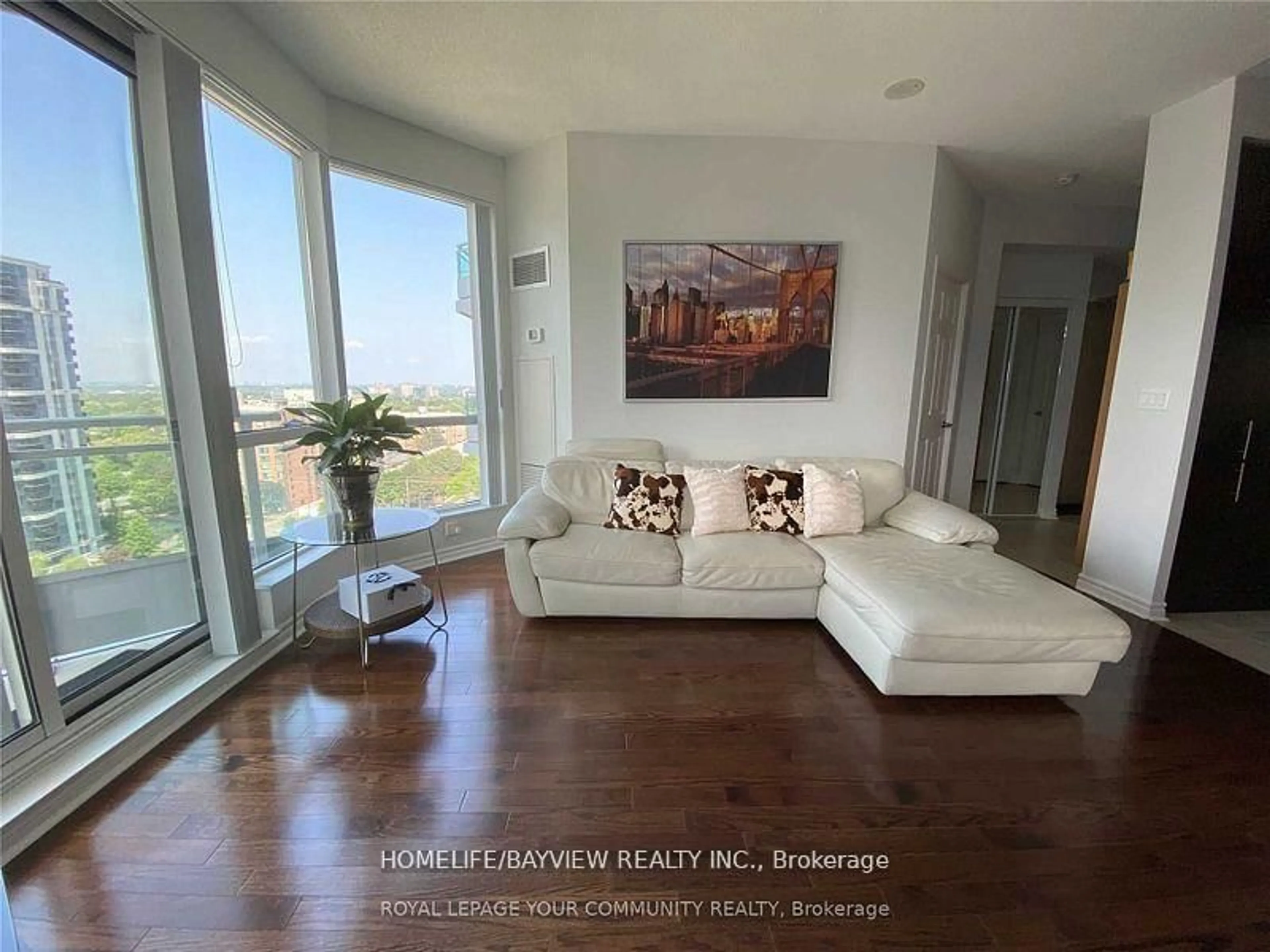 Living room with furniture, unknown for 18 holmes Ave #1910, Toronto Ontario M2N 0E1