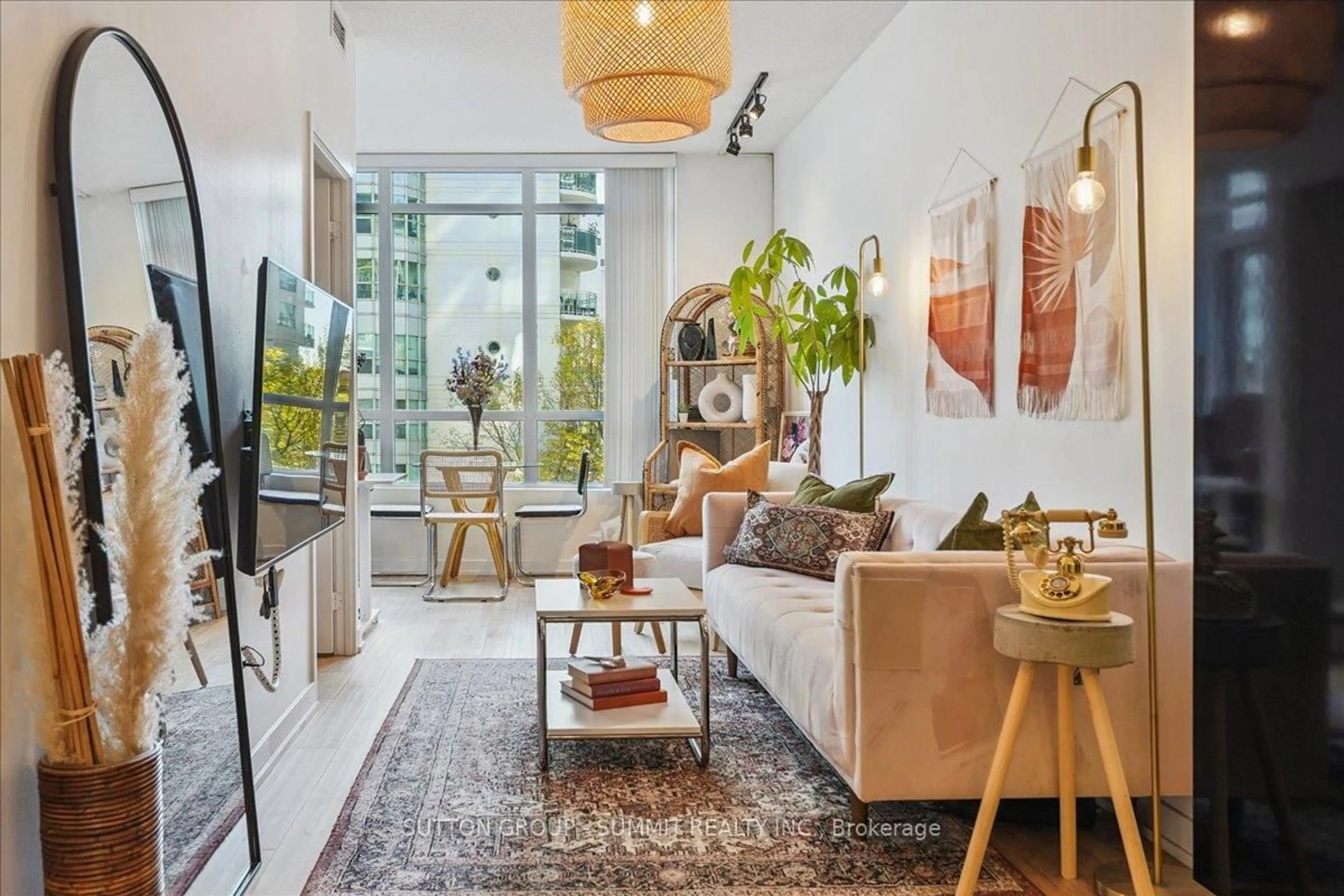 Living room with furniture, unknown for 38 Dan Leckie Way #515, Toronto Ontario M5V 2V6