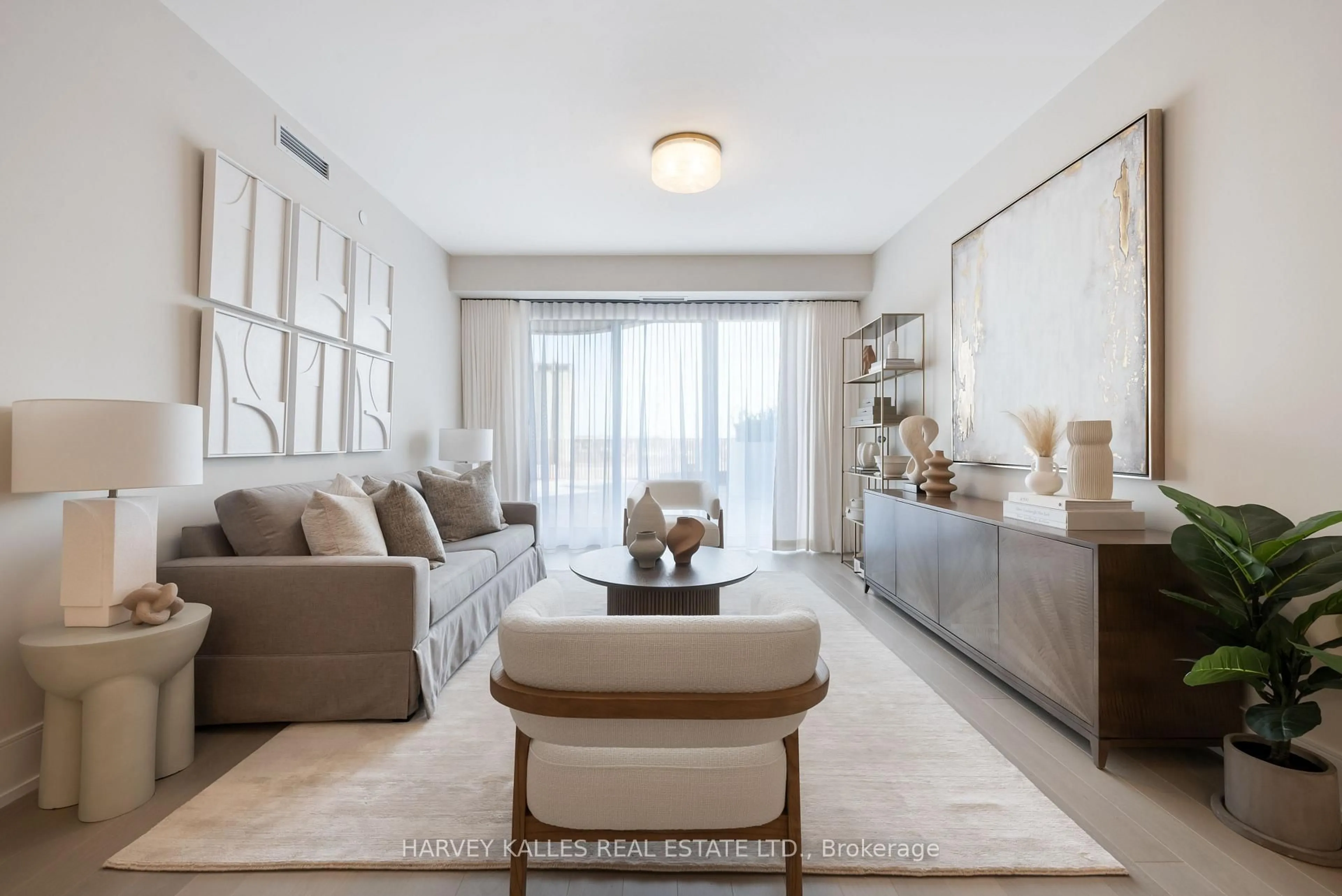 Living room with furniture, unknown for 155 Merchants' Wharf #306, Toronto Ontario M5A 0Y4