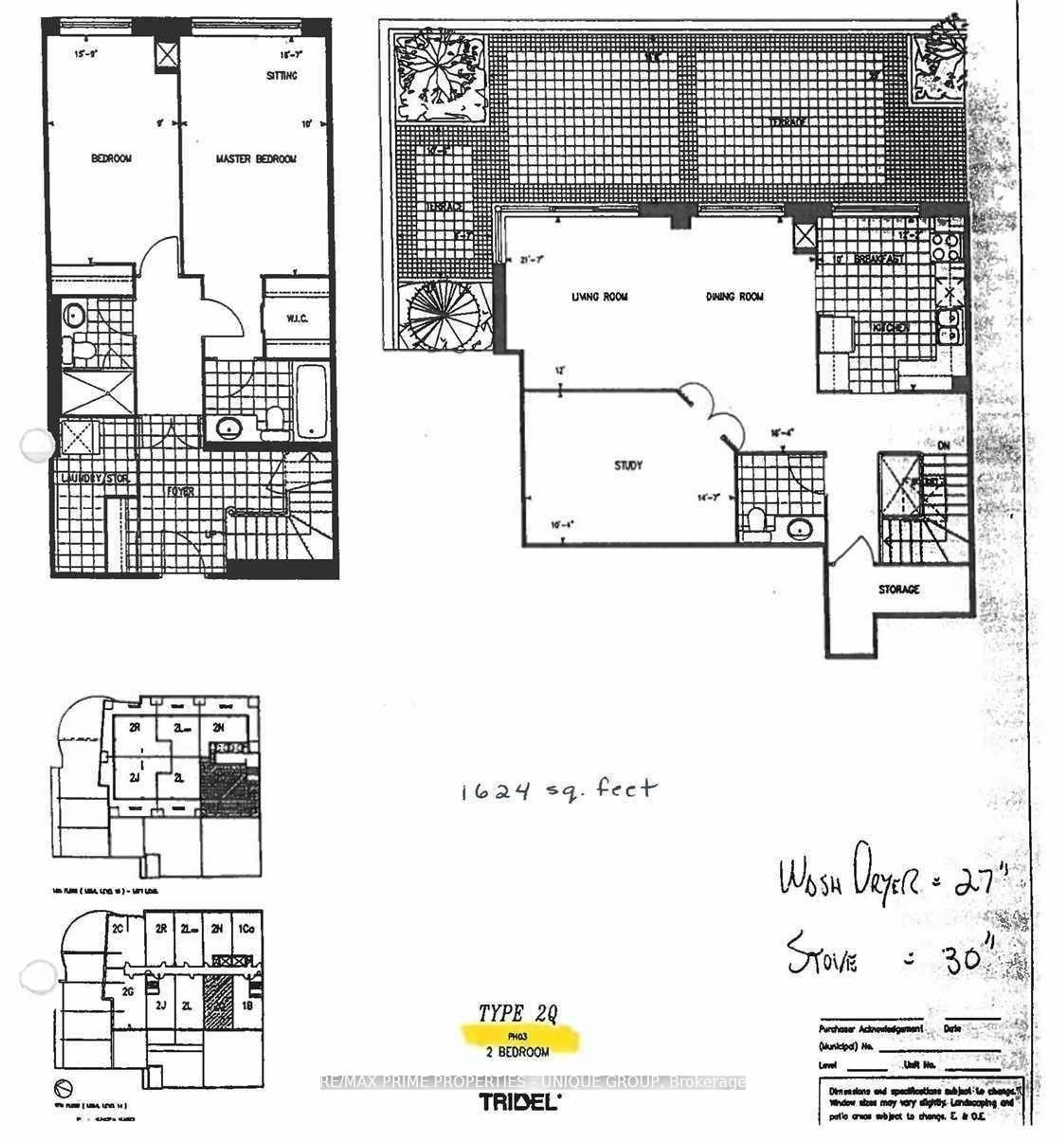 Floor plan for 152 St Patrick St #Ph03, Toronto Ontario M5T 3J9