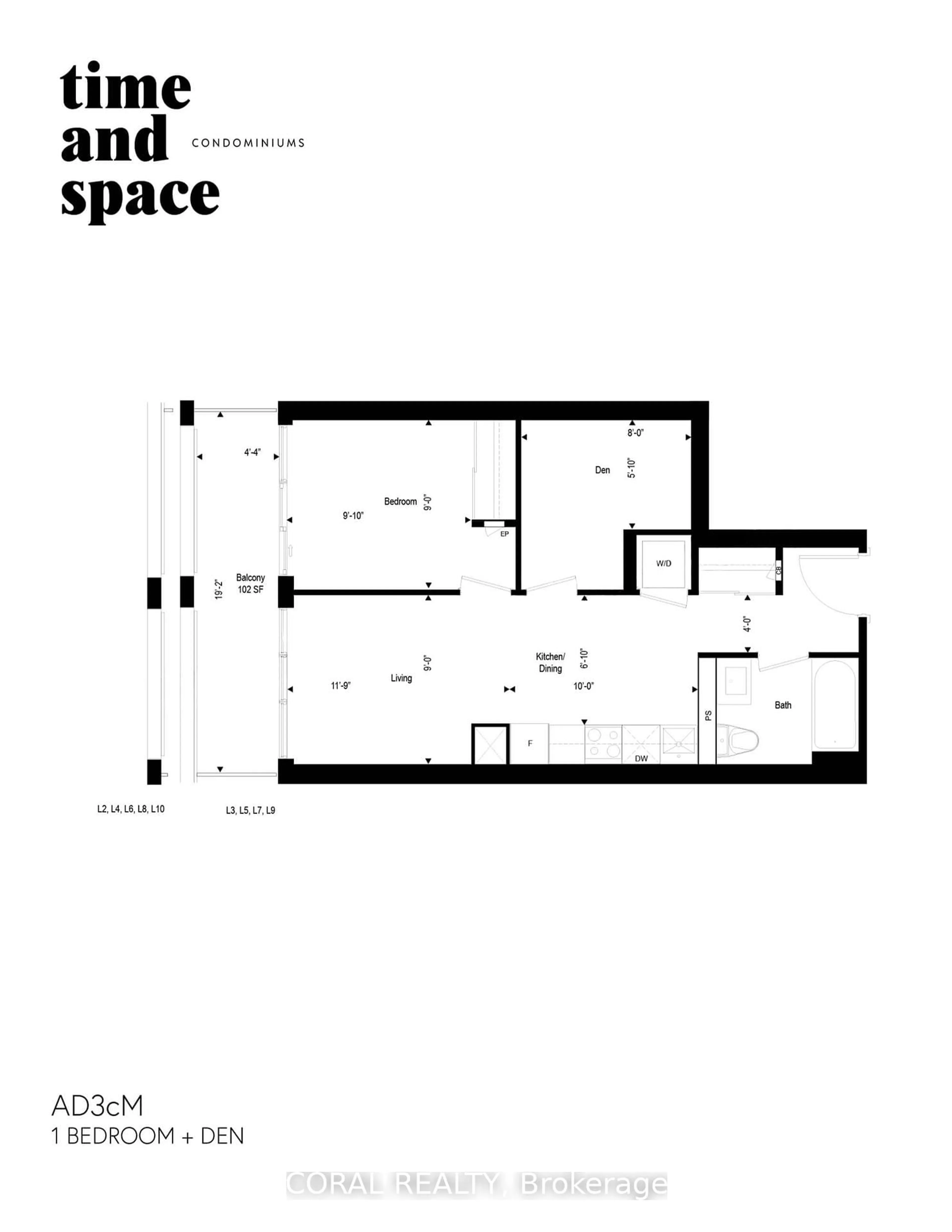 Floor plan for 60 PRINCESS St #347, Toronto Ontario M5A 2C7