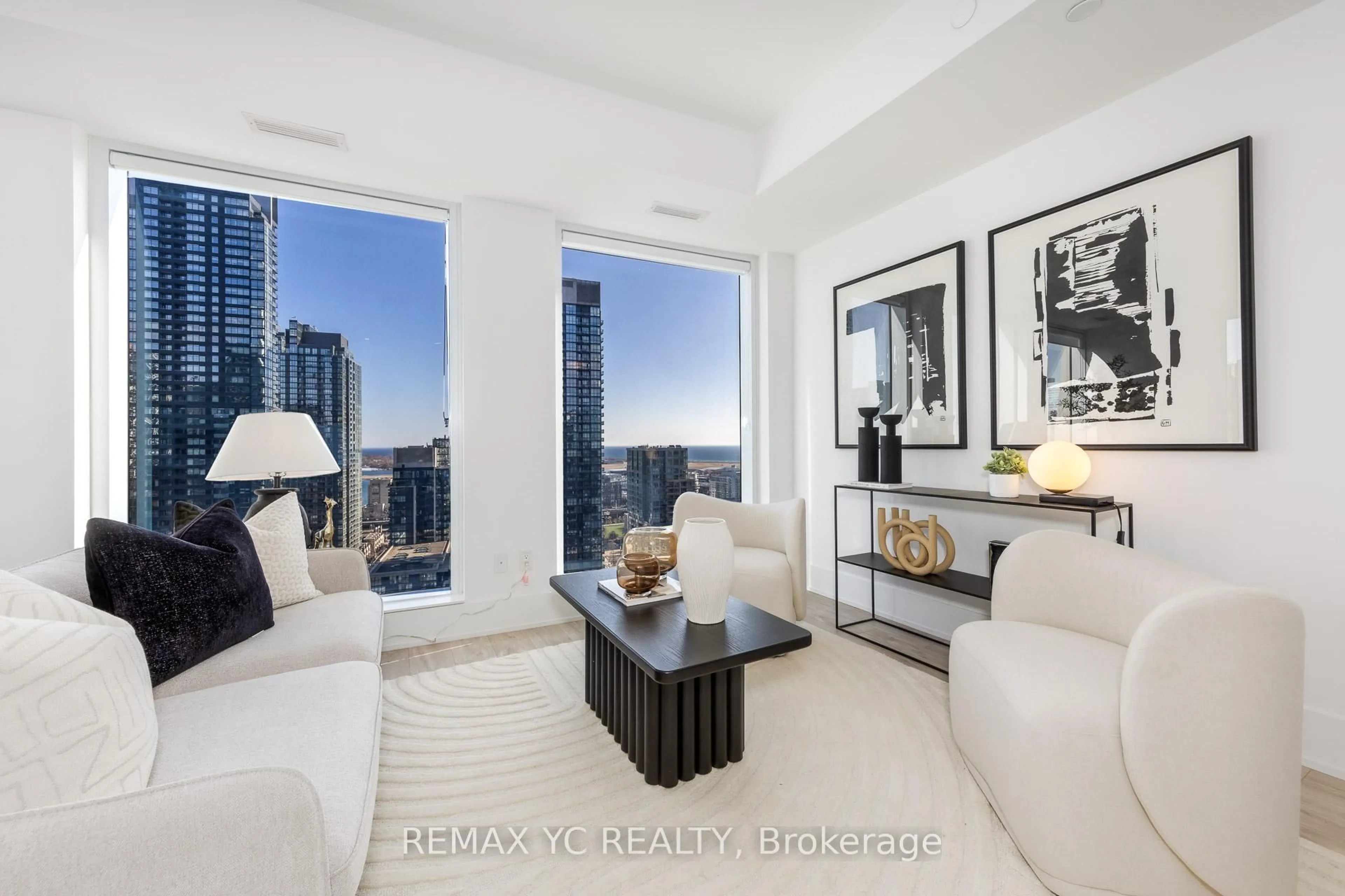 Living room with furniture, unknown for 470 Front St #1612, Toronto Ontario M5V 0V6