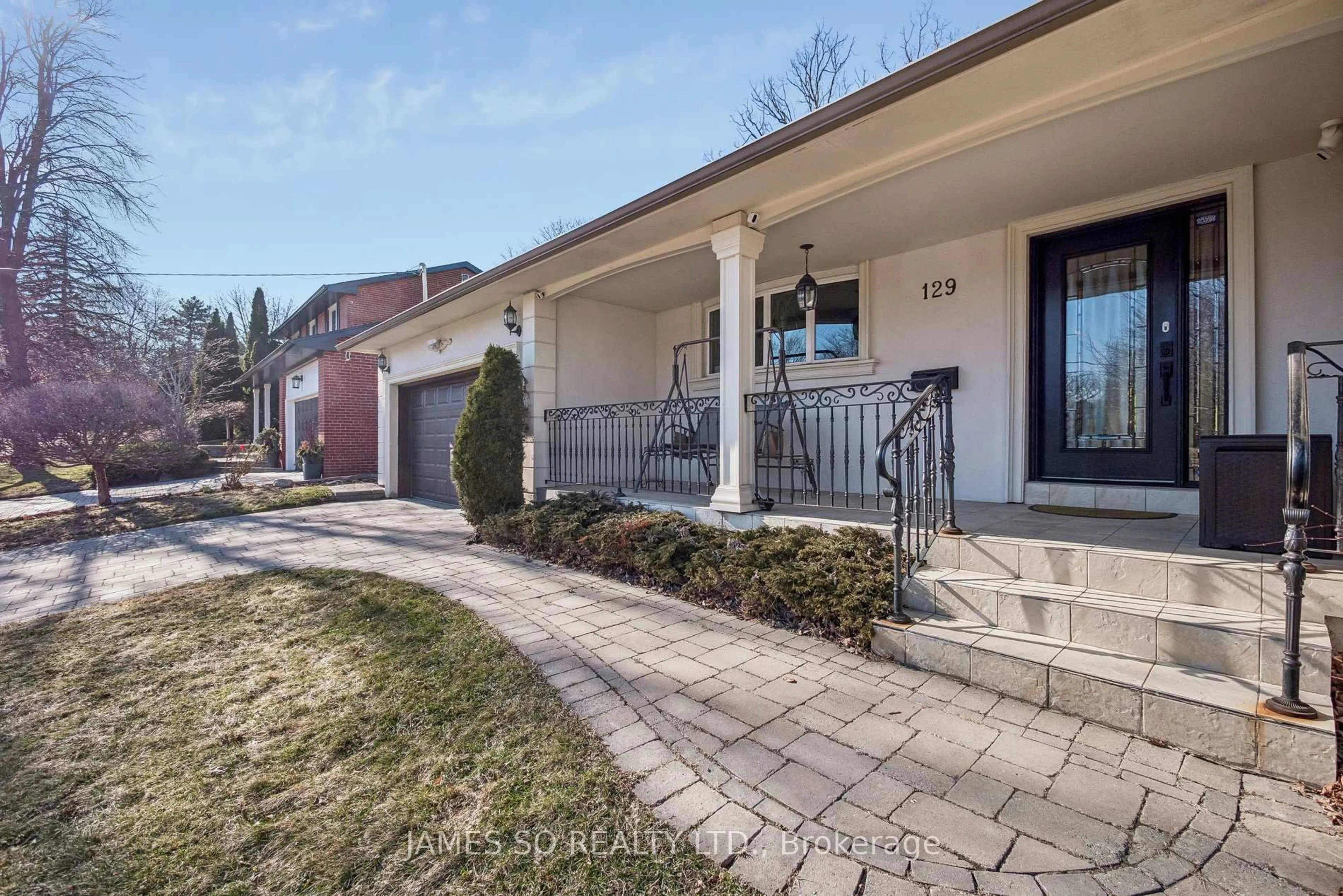 Home with brick exterior material, street for 129 Bannatyne Dr, Toronto Ontario M2L 2P5