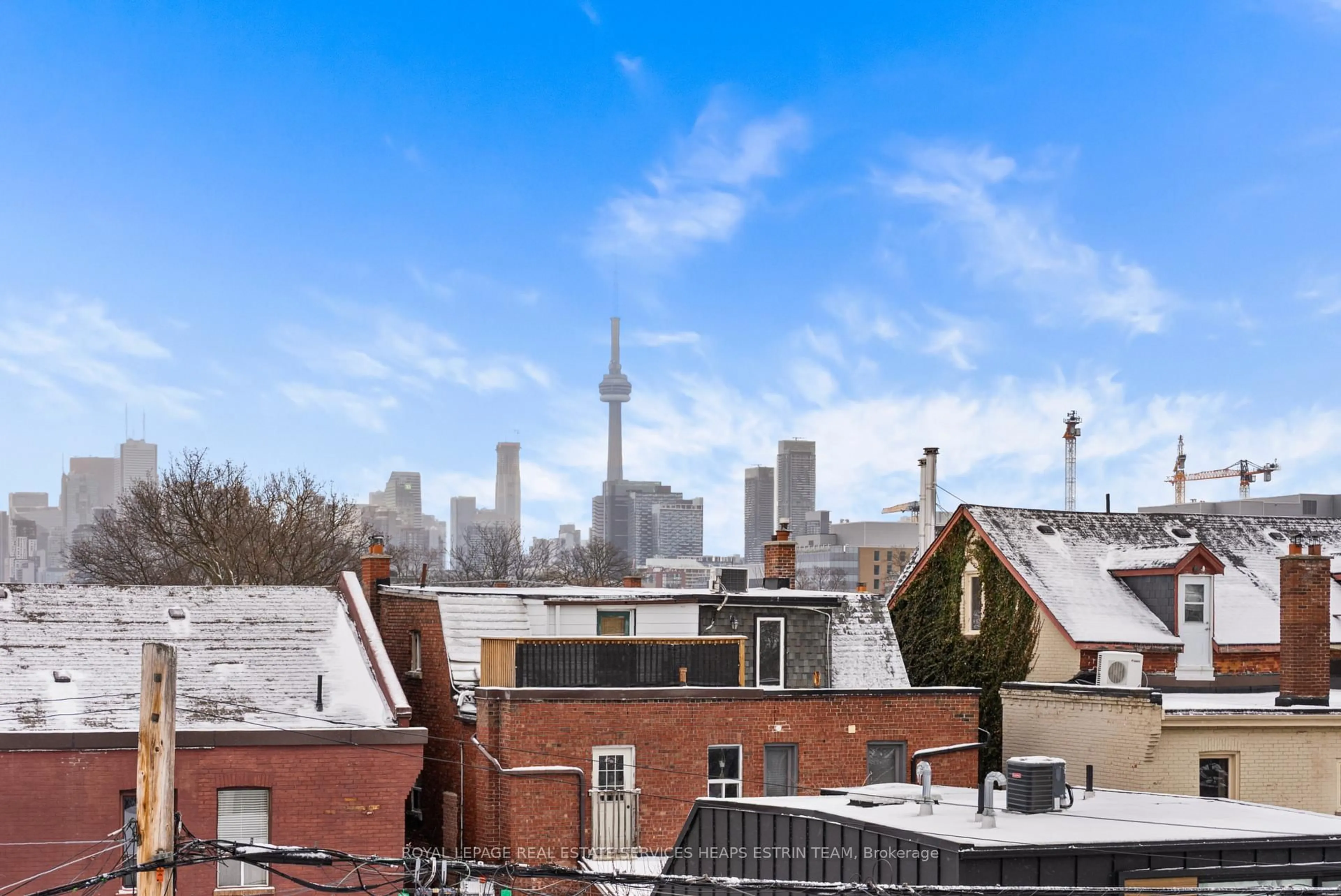 Balcony in the apartment, city buildings view from balcony for 79 Northcote Ave, Toronto Ontario M6J 3K2