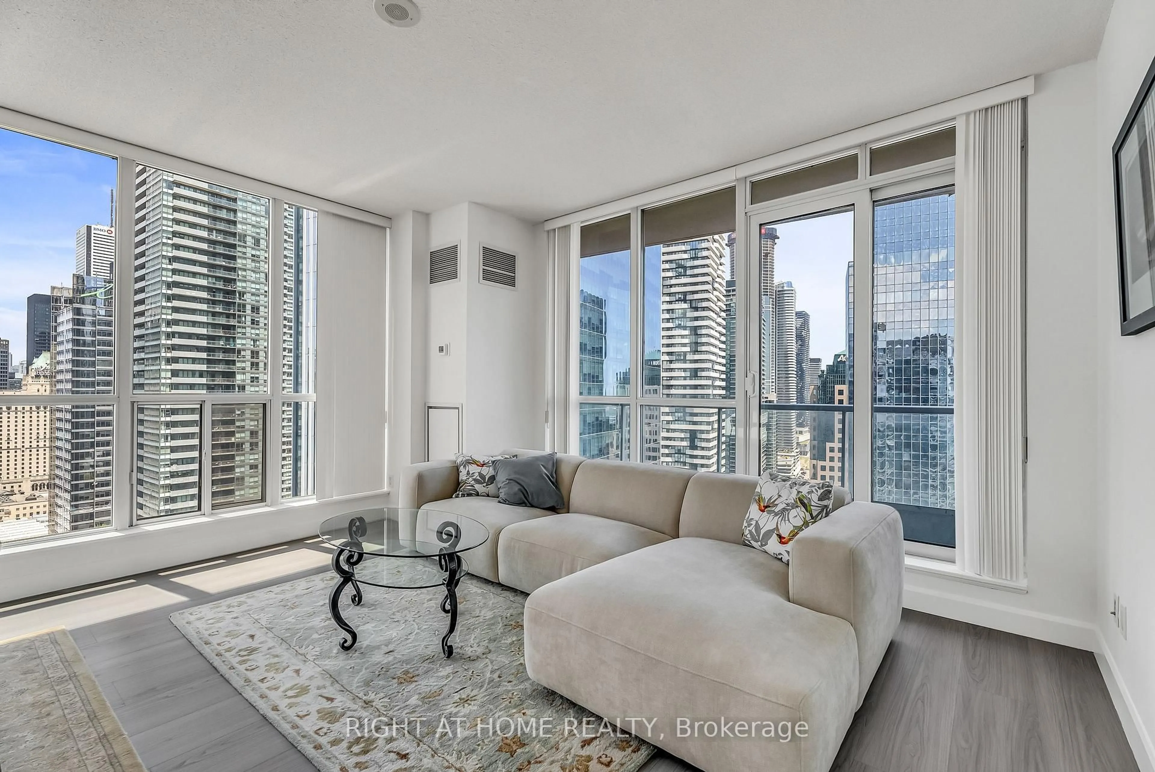 Living room with furniture, unknown for 8 York St #3202, Toronto Ontario M5J 2Y2