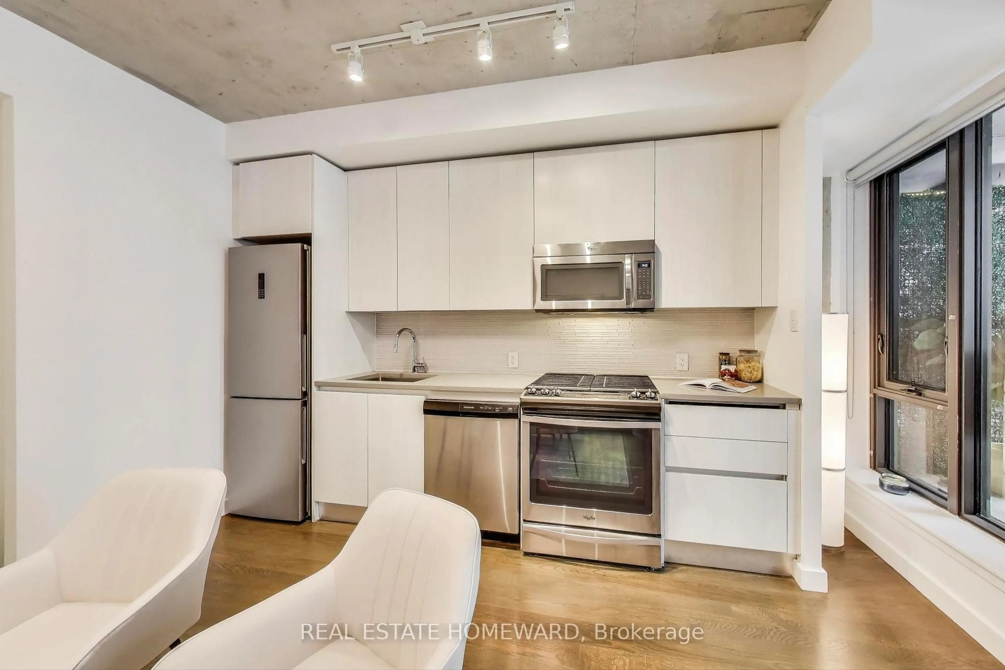 Open concept kitchen, unknown for 111 Bathurst St #320, Toronto Ontario M5V 2P9
