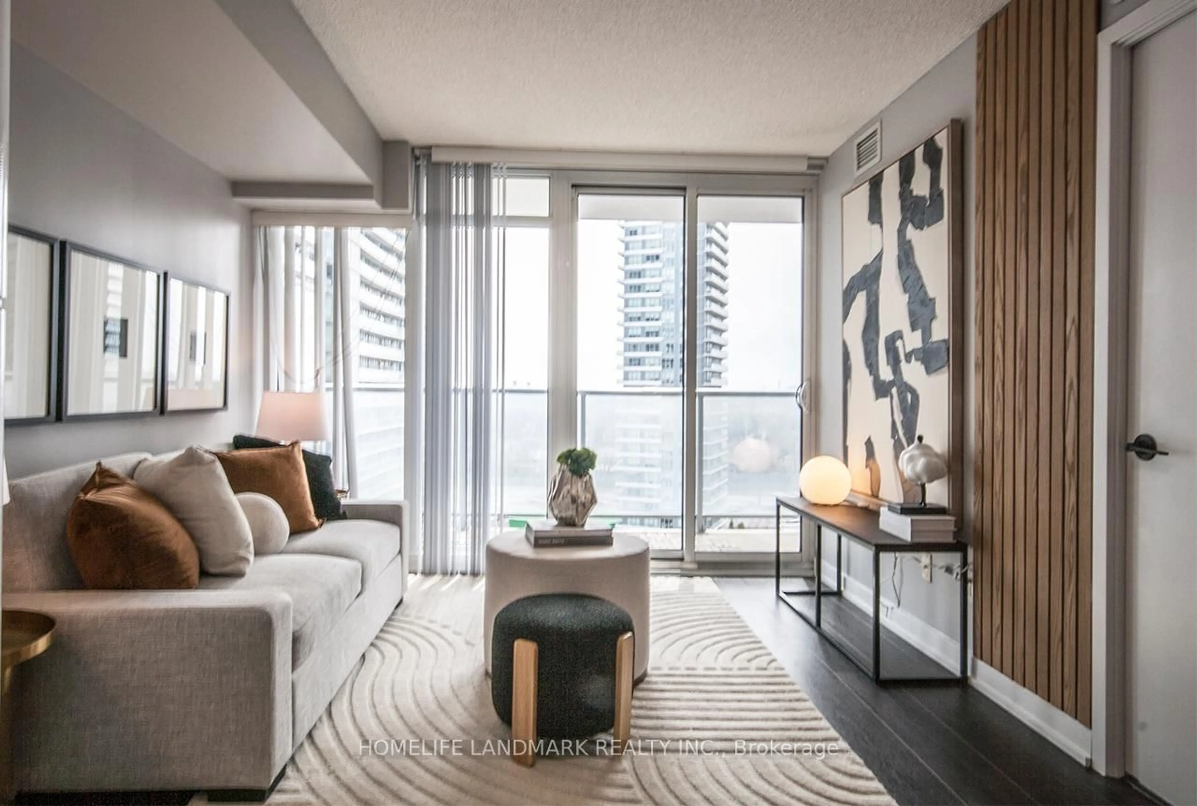 Living room with furniture, unknown for 72 Esther Shiner Blvd #1902, Toronto Ontario M2K 0C4