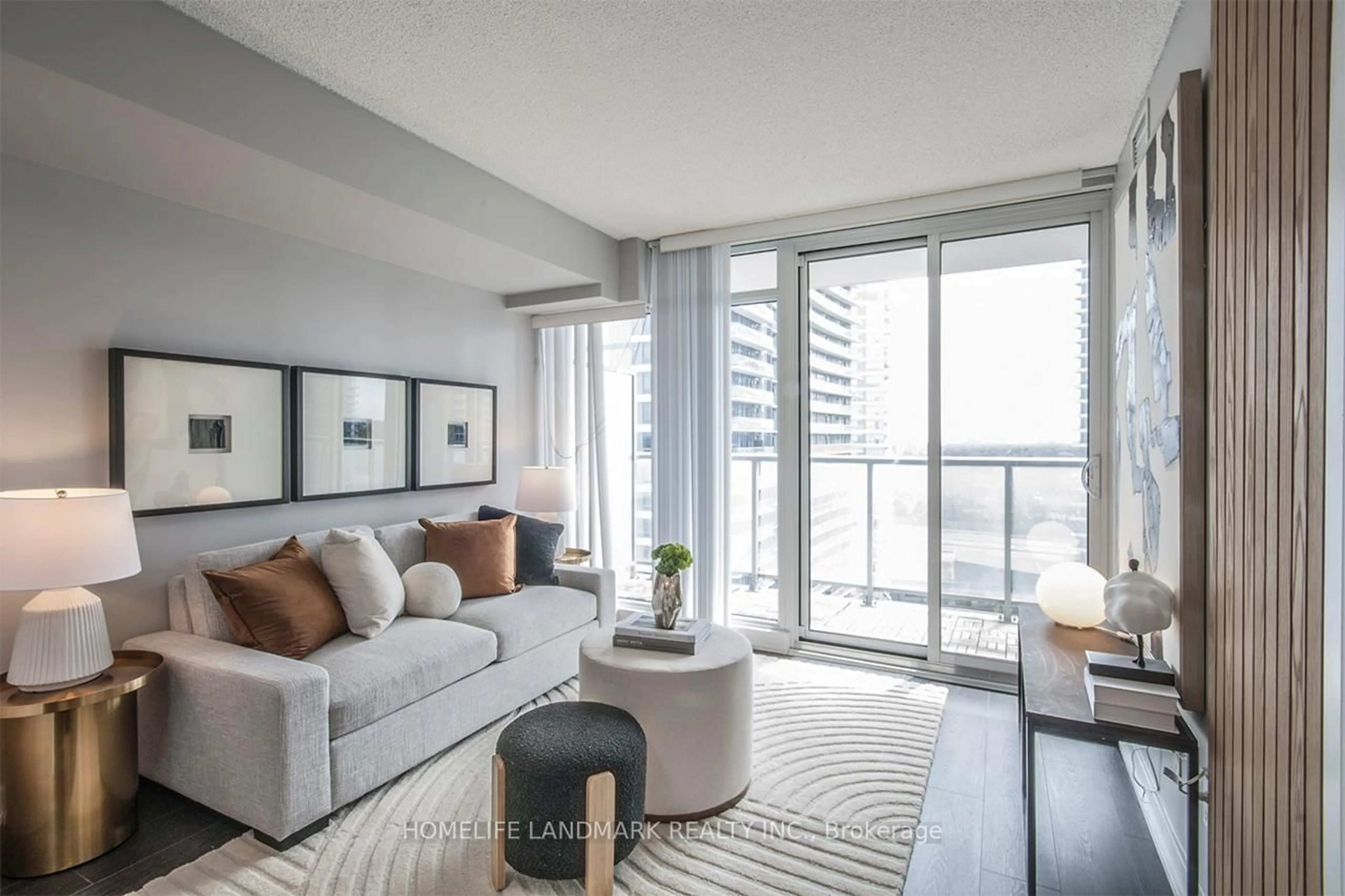 Living room with furniture, unknown for 72 Esther Shiner Blvd #1902, Toronto Ontario M2K 0C4