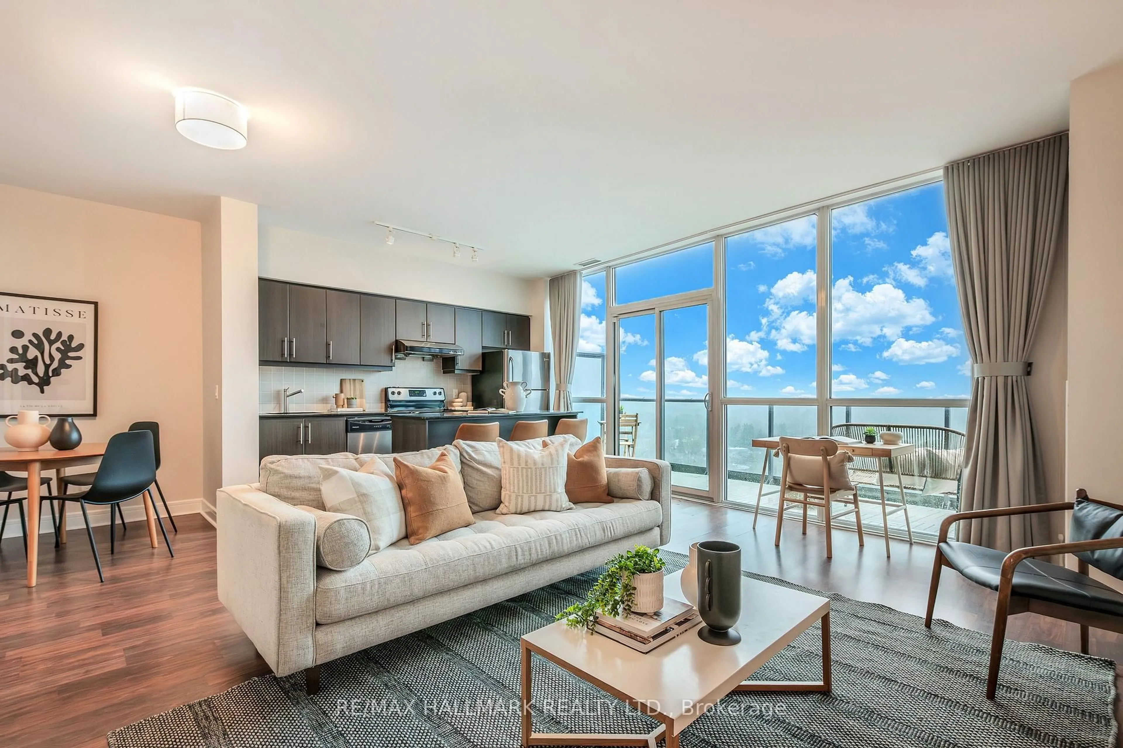 Living room with furniture, unknown for 35 Brian Peck Cres #PH2, Toronto Ontario M4G 0A5