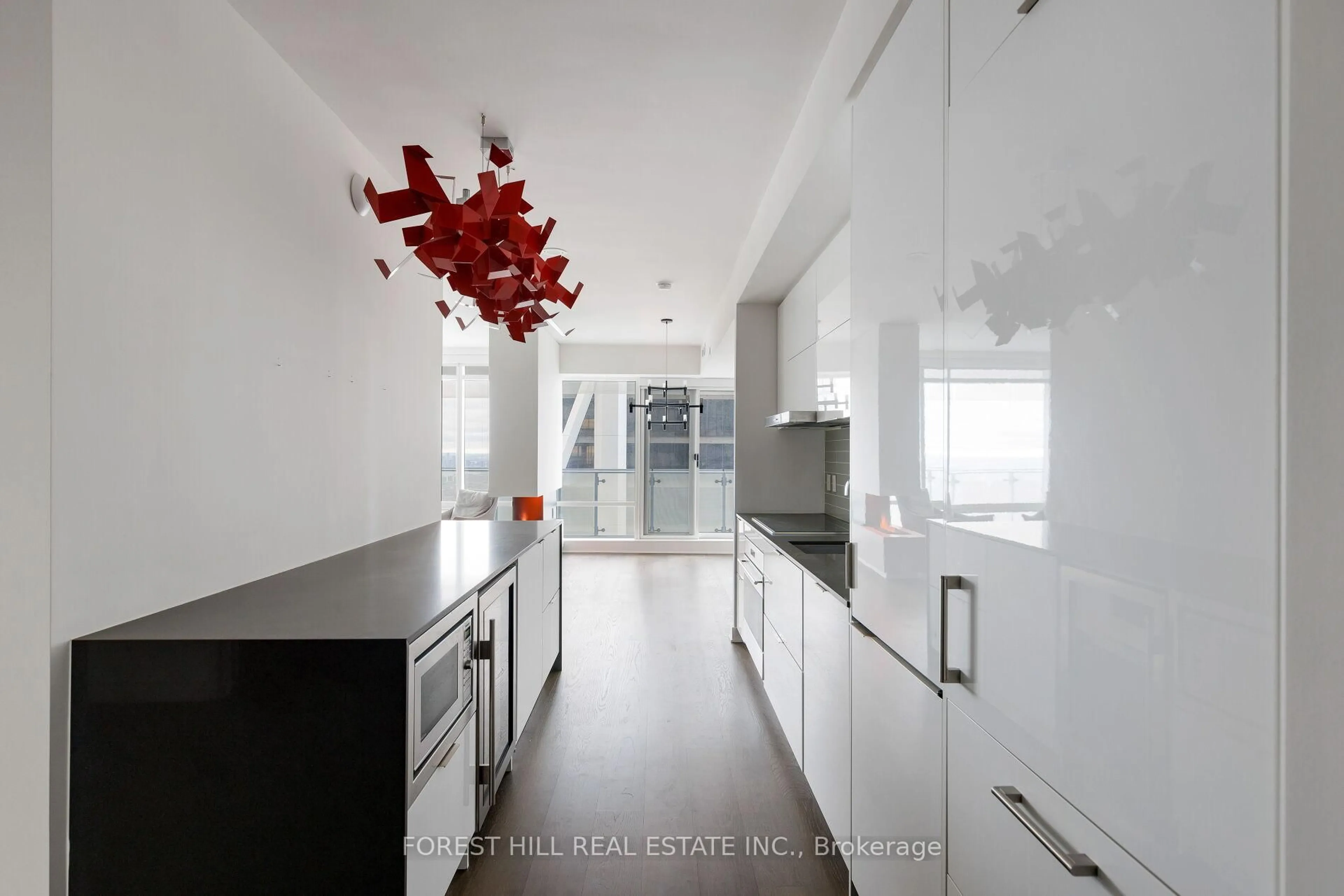Contemporary kitchen, ceramic/tile floor for 1 Bloor St #6805, Toronto Ontario M4W 0A8