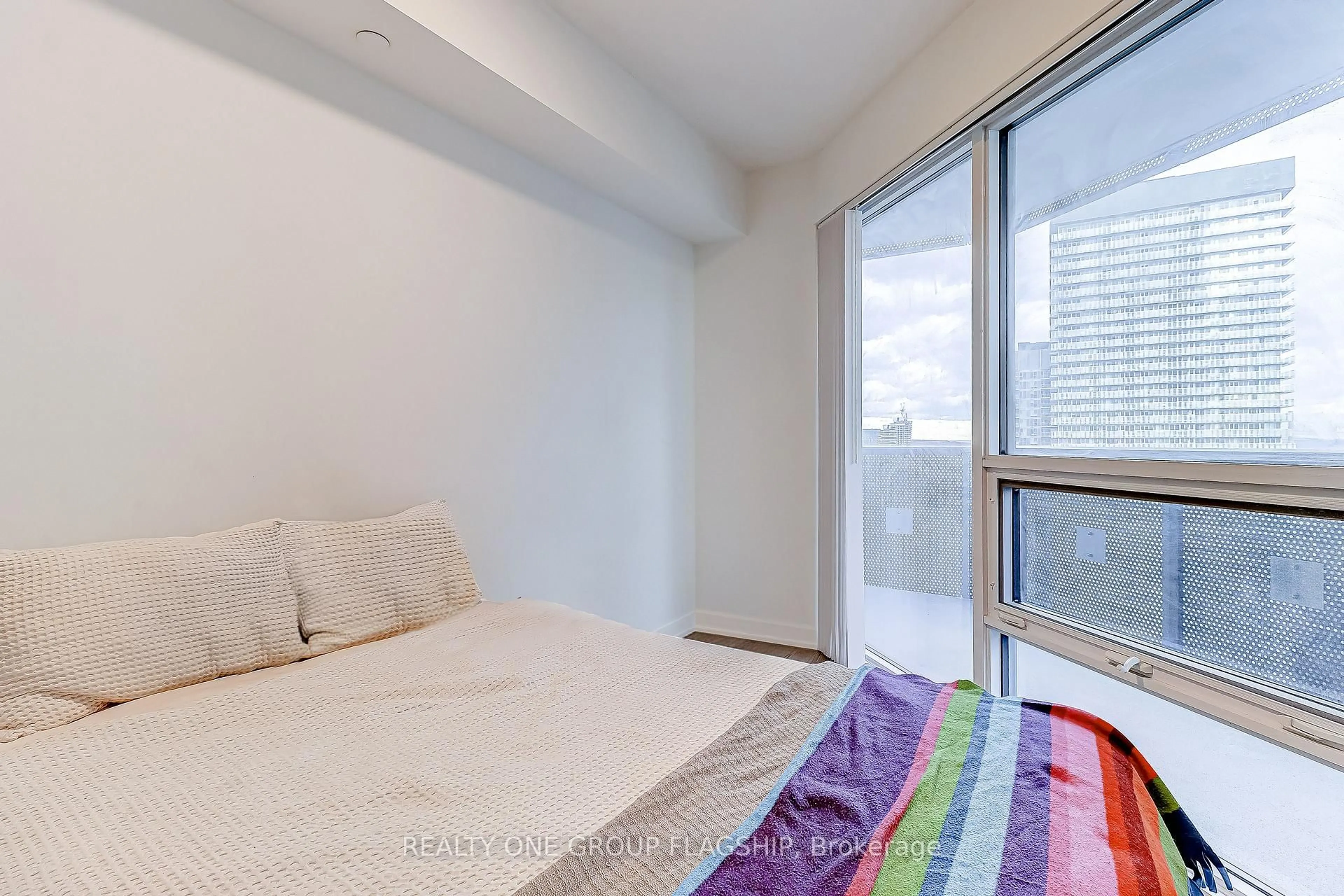 Bedroom with bed, unknown for 55 Cooper St #3608, Toronto Ontario M5E 0G1