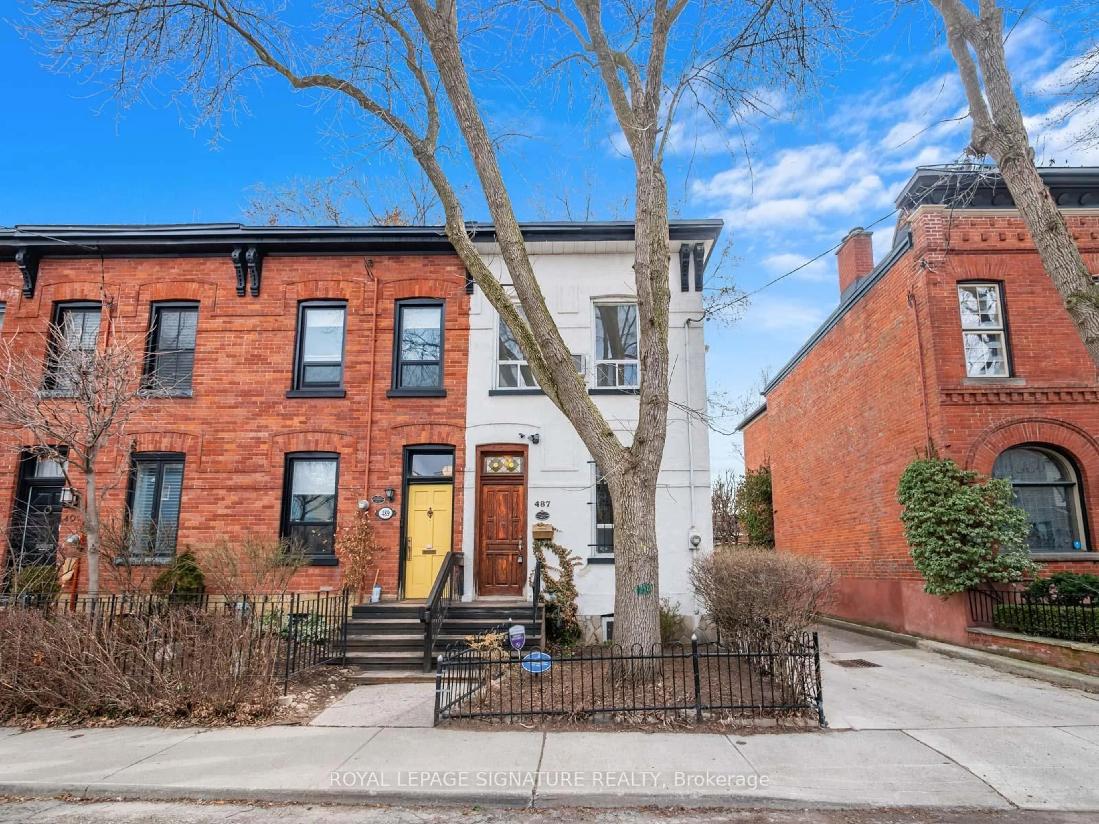 Home with brick exterior material, street for 487 Sackville St, Toronto Ontario M4X 1T6