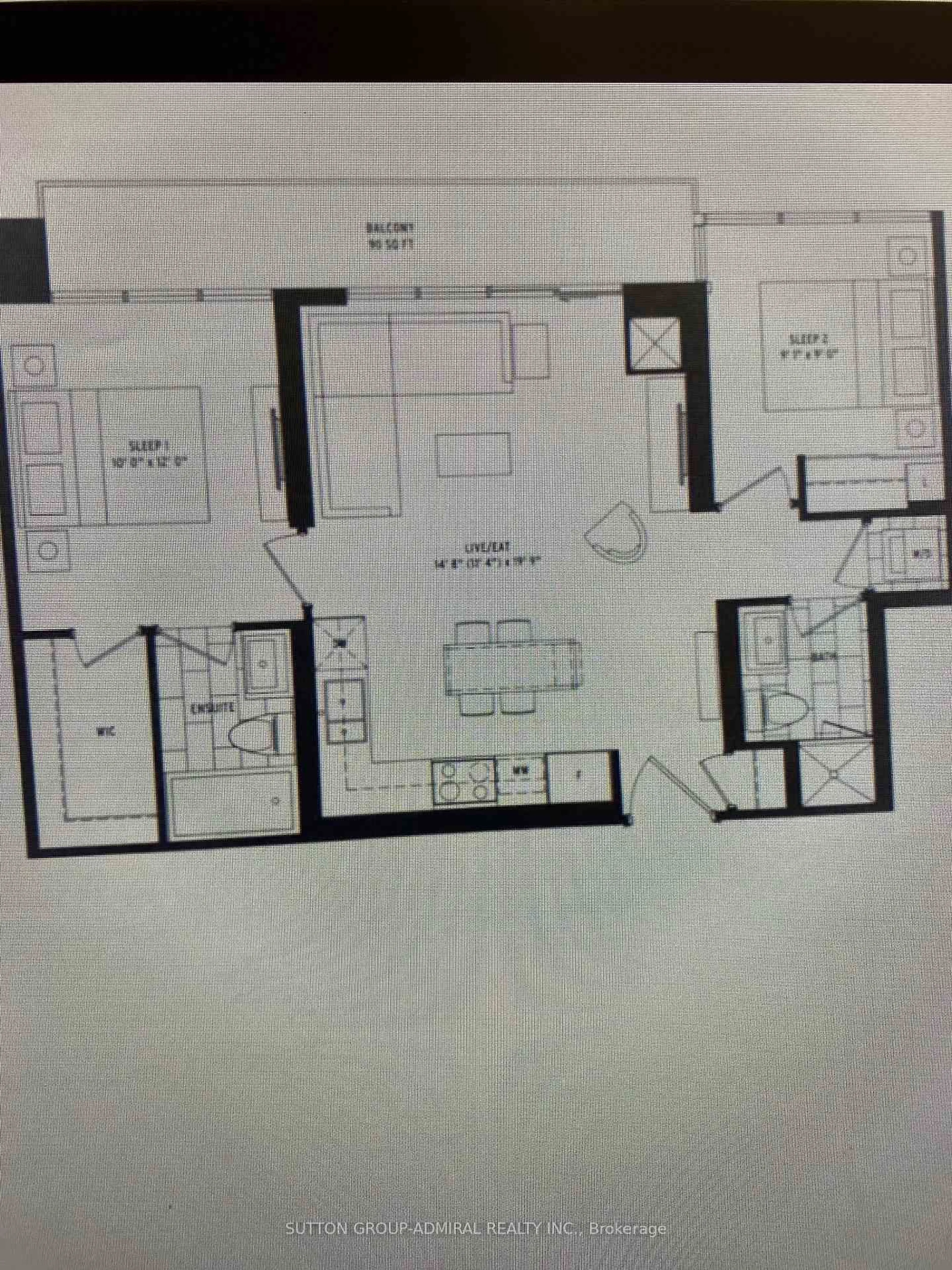 Floor plan for 6 Sonic Way #703, Toronto Ontario M3P 0P1