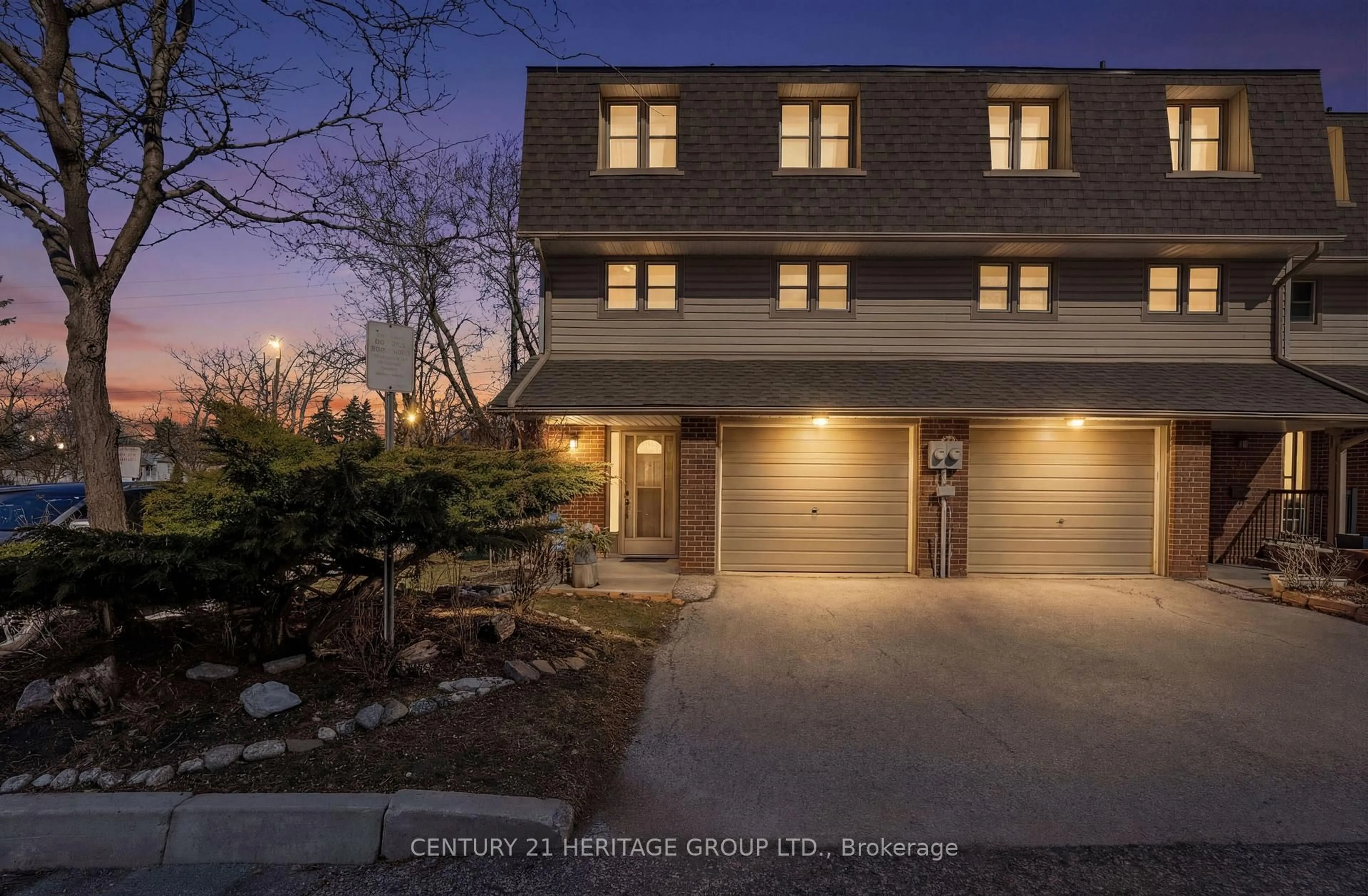 Home with brick exterior material, street for 24 Purple Sageway #40, Toronto Ontario M2H 2Z5