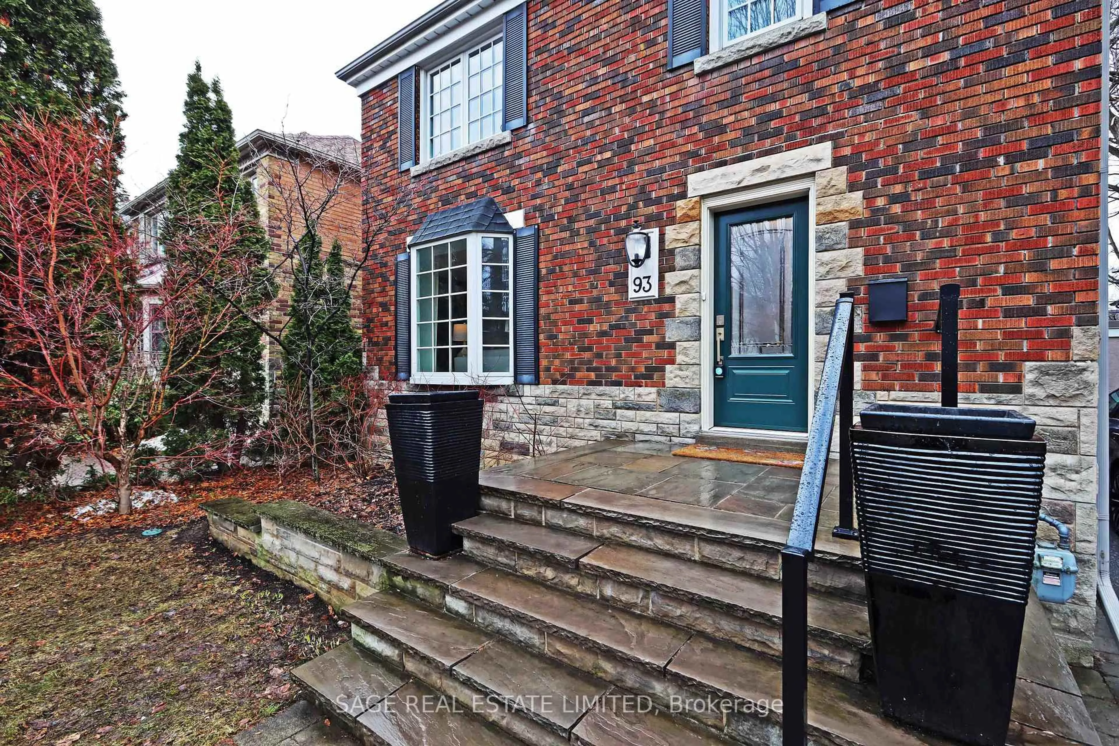 Home with brick exterior material, street for 93 Ridge Hill Dr, Toronto Ontario M6C 2J7