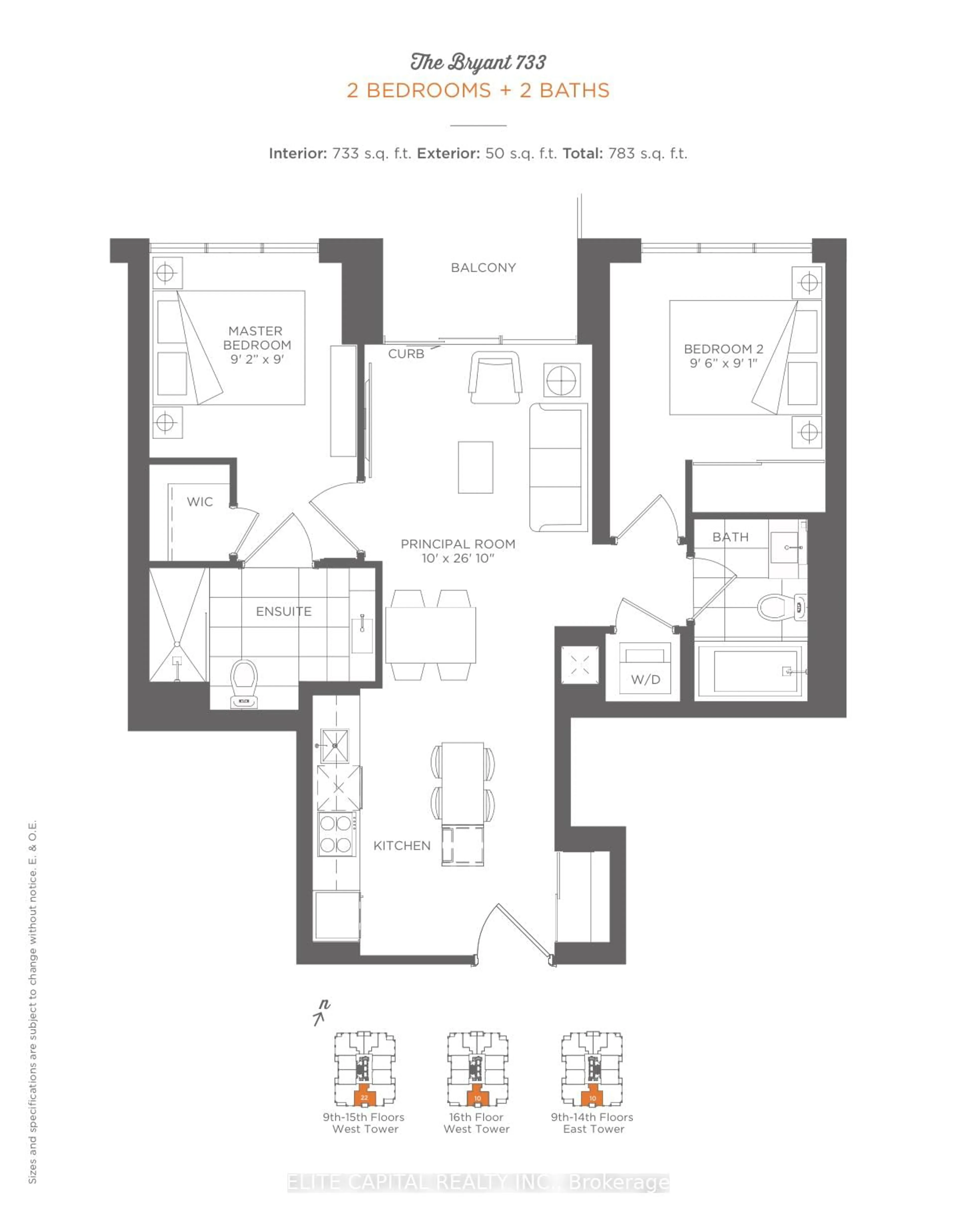 Floor plan for 31 Tippett Rd #1010, Toronto Ontario M3H 0C8