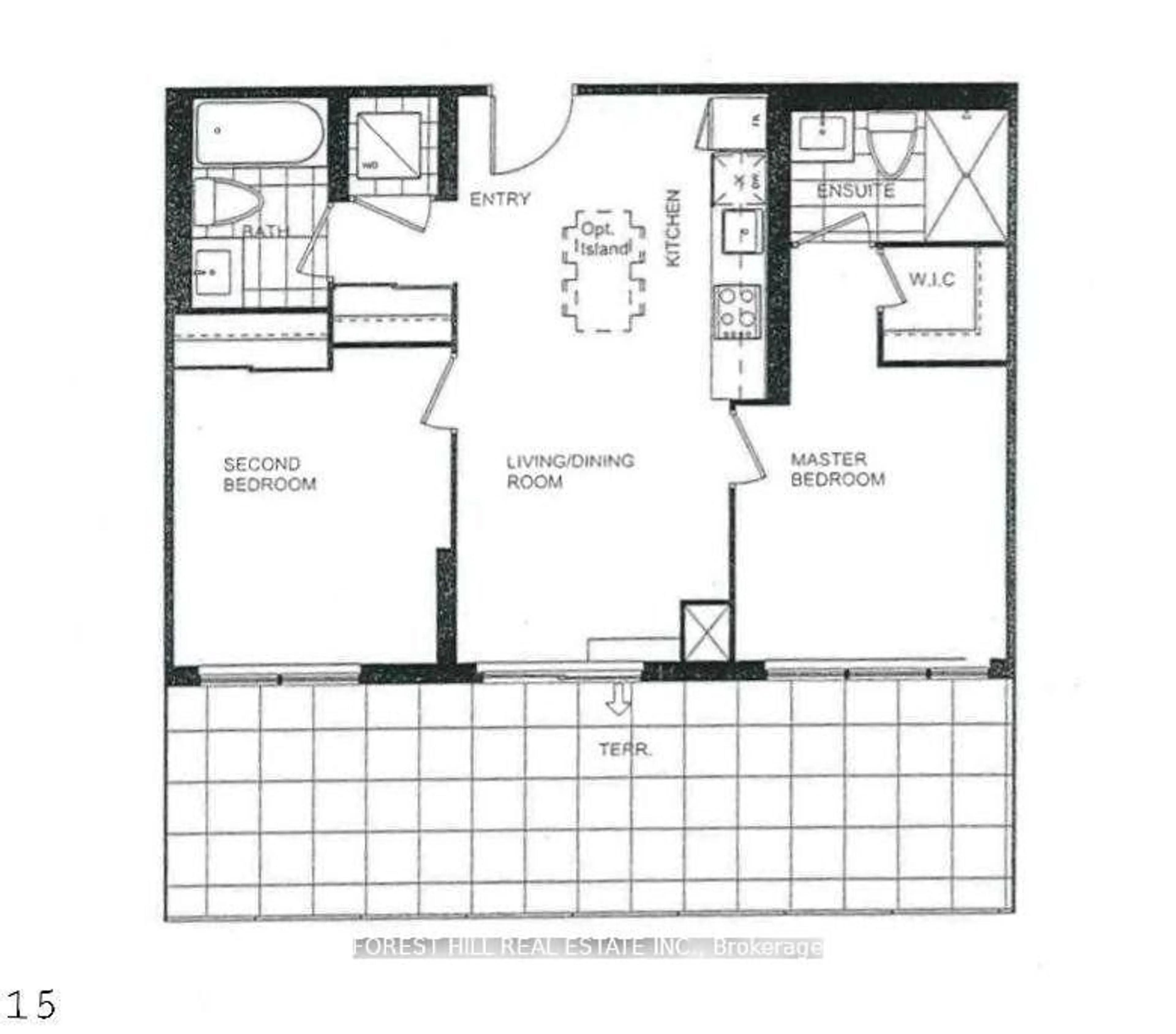Floor plan for 7 Kenaston Garden #716, Toronto Ontario M2K 1G7